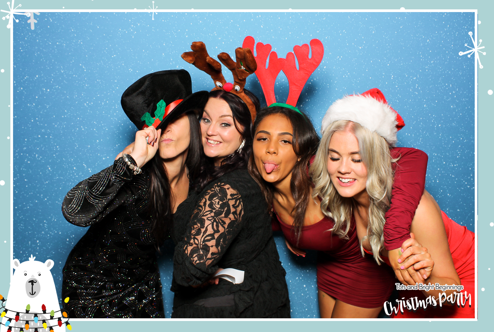 TOTS Christmas Party - Classic Open Booth | View more photos from the event at gallery.freshbooths.com/u/FreshBooths/TOTS-Christmas-Party-Classic-Open-Booth