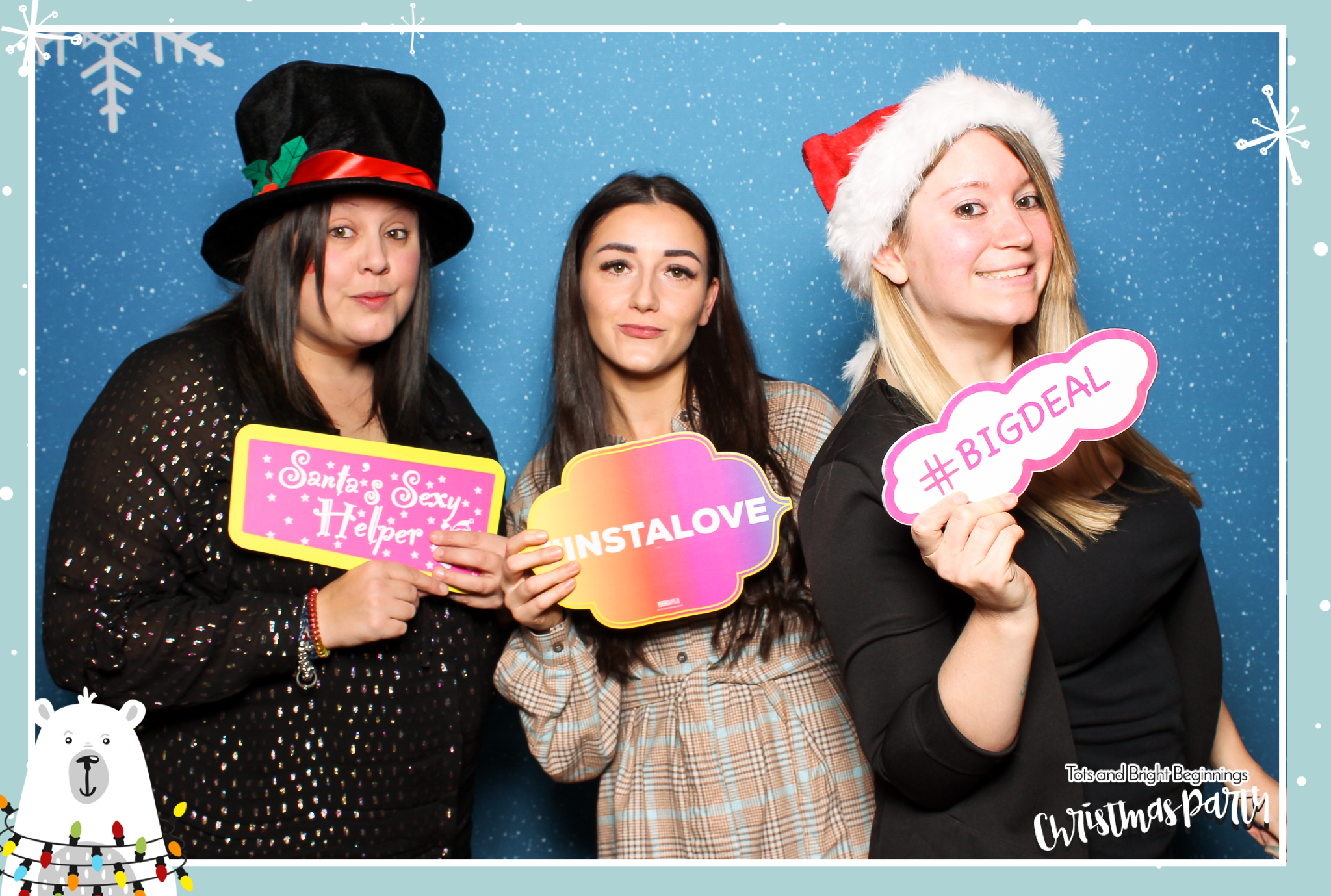 TOTS Christmas Party - Classic Open Booth | View more photos from the event at gallery.freshbooths.com/u/FreshBooths/TOTS-Christmas-Party-Classic-Open-Booth