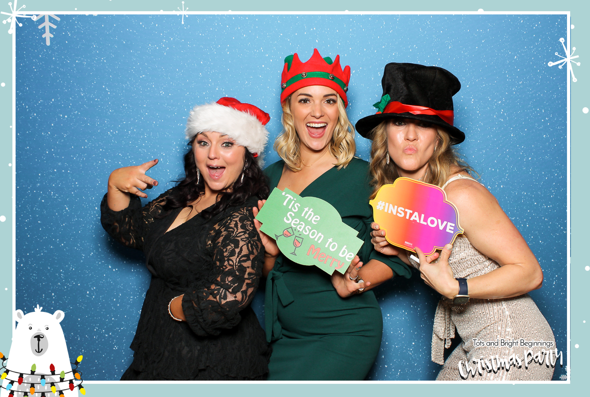 TOTS Christmas Party - Classic Open Booth | View more photos from the event at gallery.freshbooths.com/u/FreshBooths/TOTS-Christmas-Party-Classic-Open-Booth