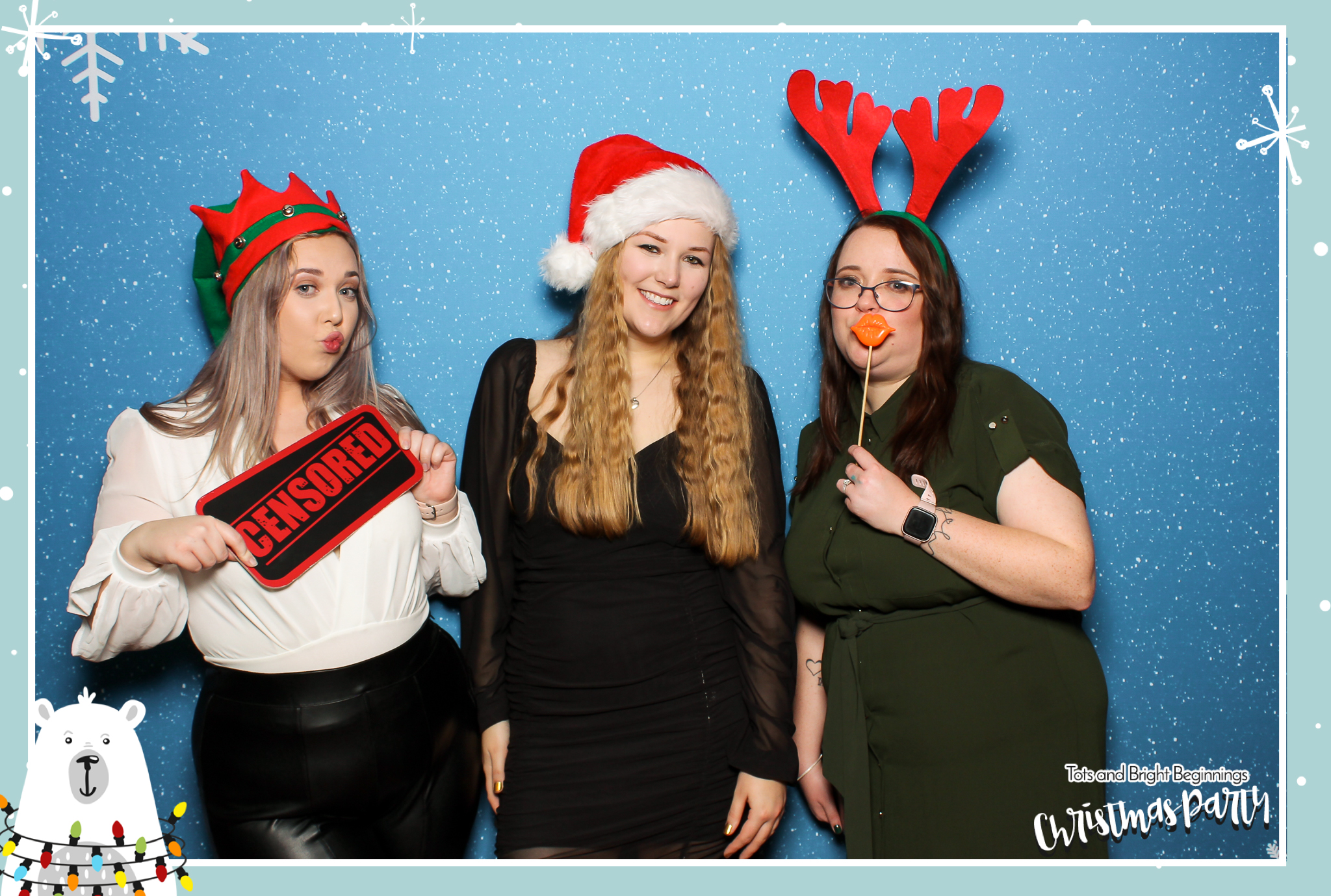 TOTS Christmas Party - Classic Open Booth | View more photos from the event at gallery.freshbooths.com/u/FreshBooths/TOTS-Christmas-Party-Classic-Open-Booth