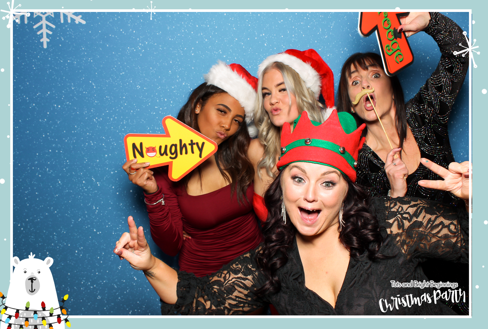 TOTS Christmas Party - Classic Open Booth | View more photos from the event at gallery.freshbooths.com/u/FreshBooths/TOTS-Christmas-Party-Classic-Open-Booth