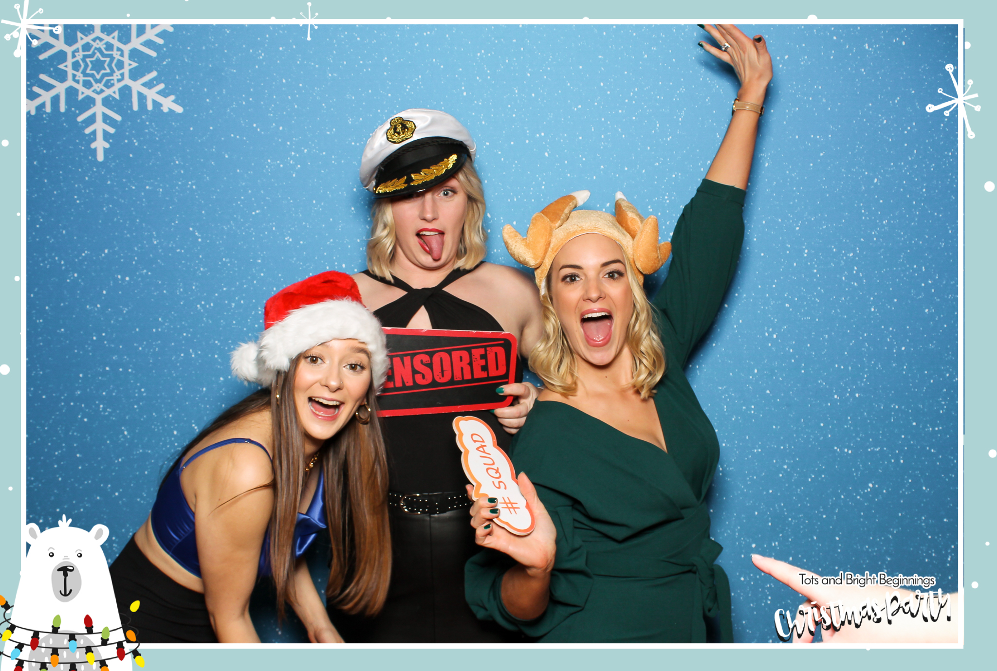 TOTS Christmas Party - Classic Open Booth | View more photos from the event at gallery.freshbooths.com/u/FreshBooths/TOTS-Christmas-Party-Classic-Open-Booth