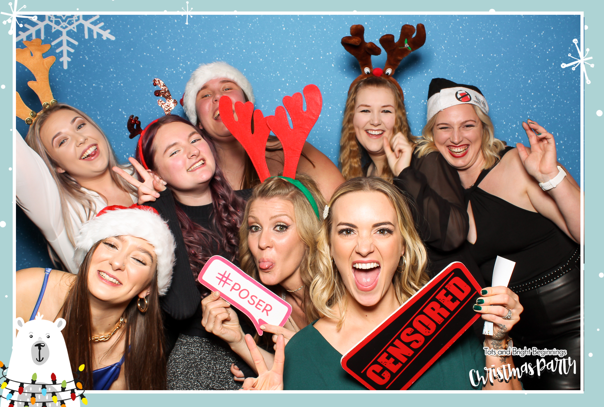 TOTS Christmas Party - Classic Open Booth | View more photos from the event at gallery.freshbooths.com/u/FreshBooths/TOTS-Christmas-Party-Classic-Open-Booth