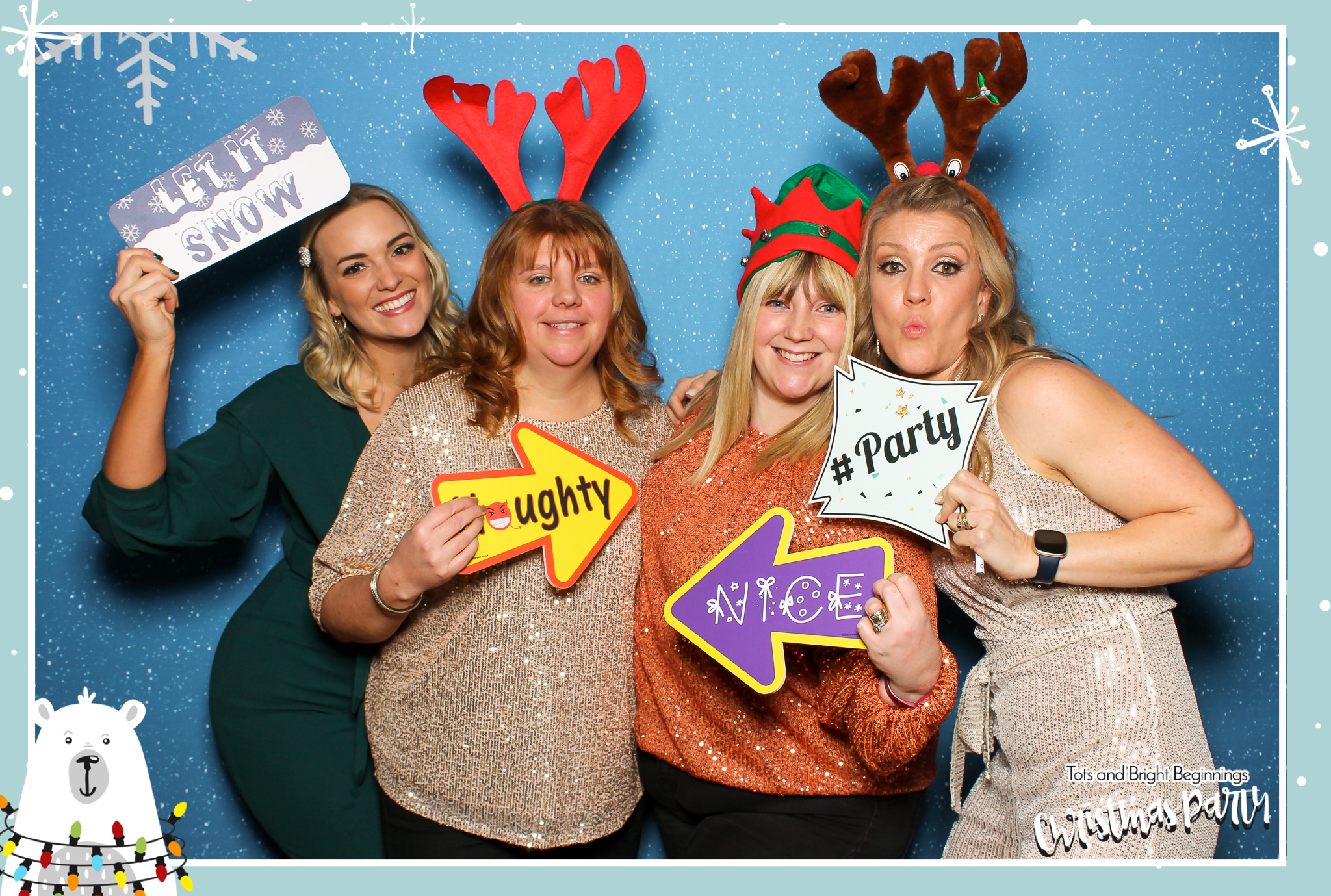 TOTS Christmas Party - Classic Open Booth | View more photos from the event at gallery.freshbooths.com/u/FreshBooths/TOTS-Christmas-Party-Classic-Open-Booth