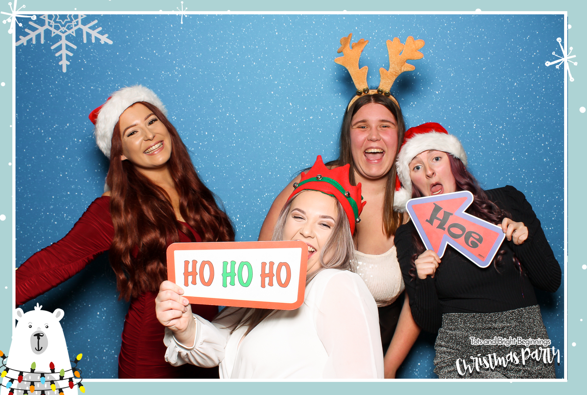 TOTS Christmas Party - Classic Open Booth | View more photos from the event at gallery.freshbooths.com/u/FreshBooths/TOTS-Christmas-Party-Classic-Open-Booth