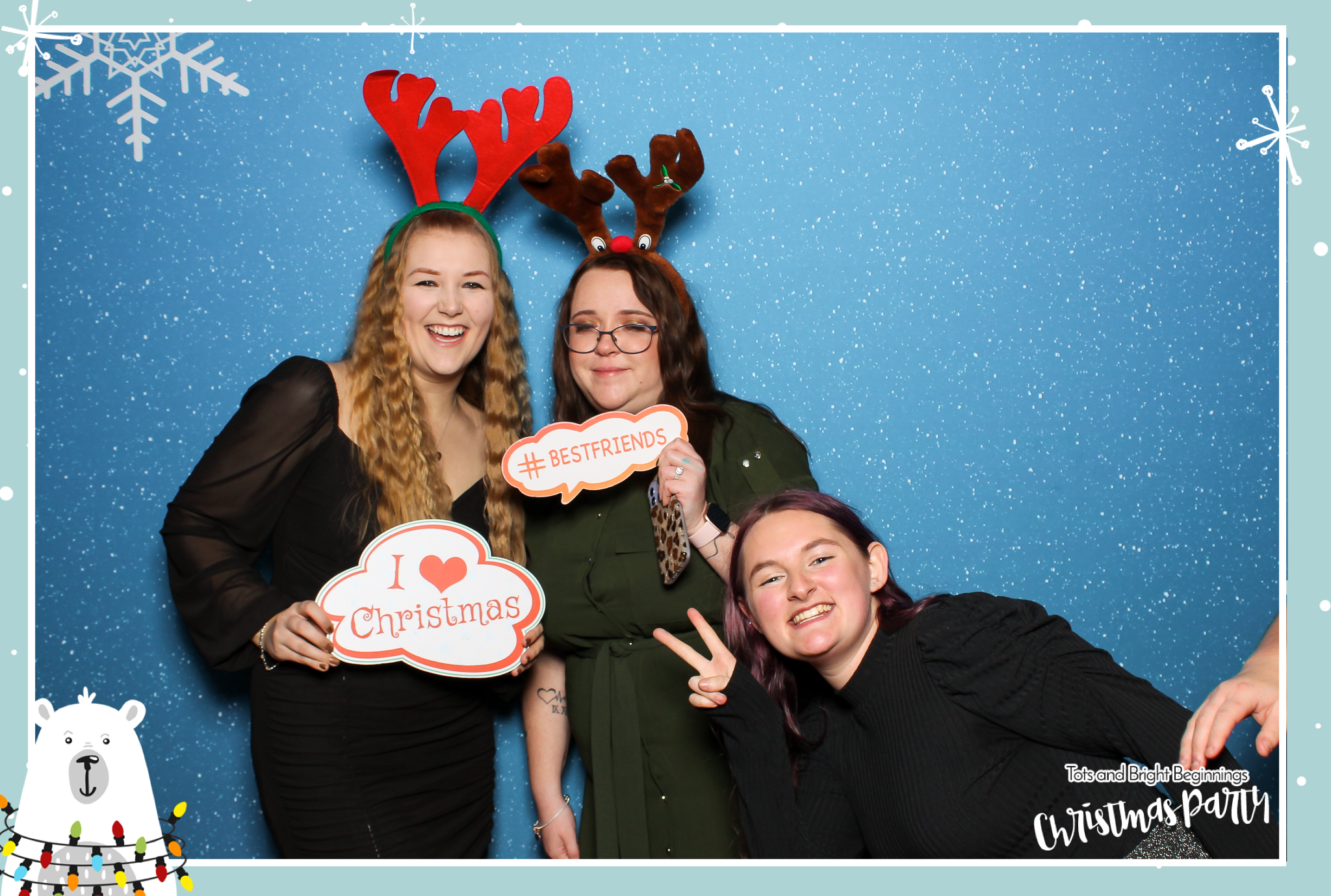 TOTS Christmas Party - Classic Open Booth | View more photos from the event at gallery.freshbooths.com/u/FreshBooths/TOTS-Christmas-Party-Classic-Open-Booth