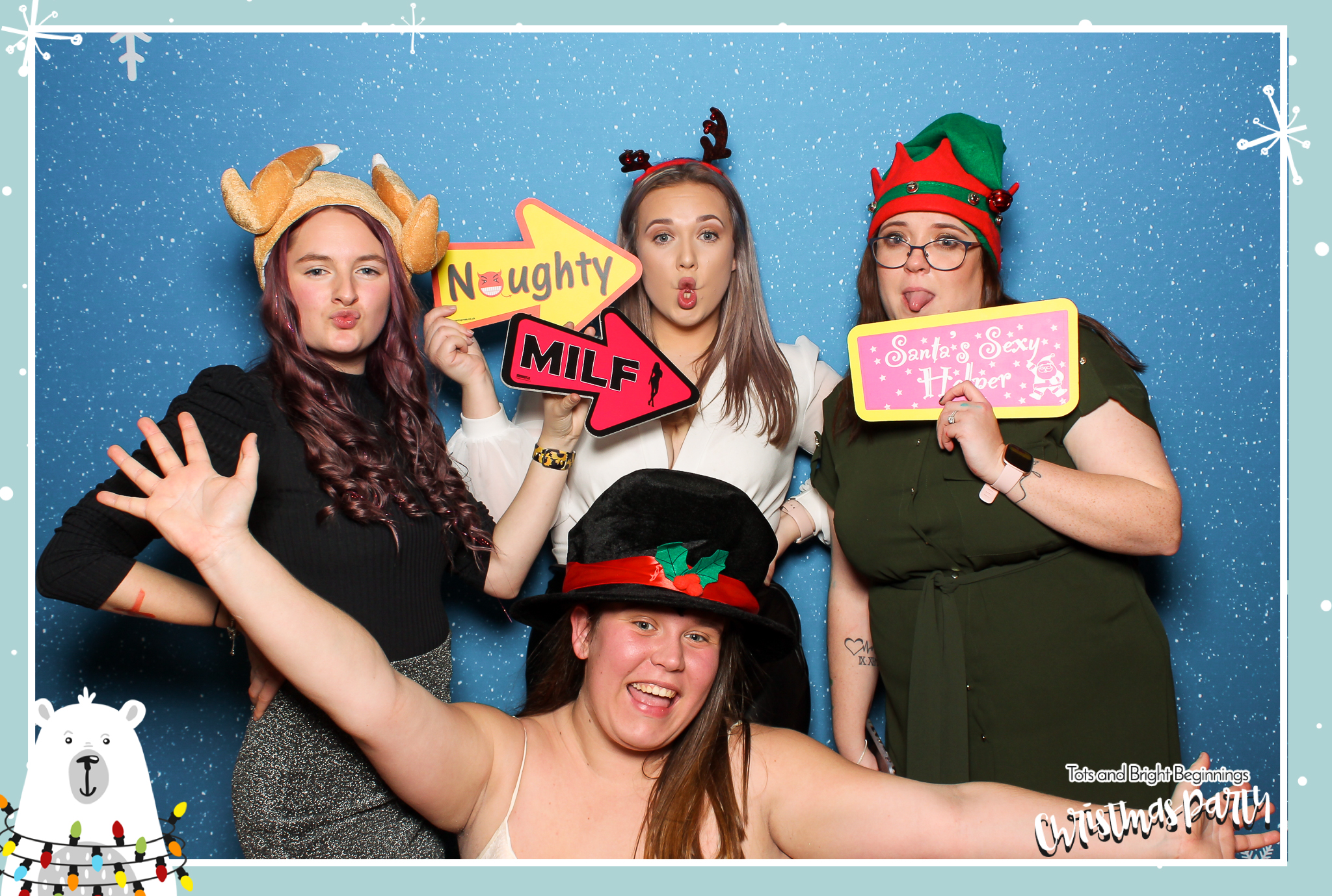 TOTS Christmas Party - Classic Open Booth | View more photos from the event at gallery.freshbooths.com/u/FreshBooths/TOTS-Christmas-Party-Classic-Open-Booth