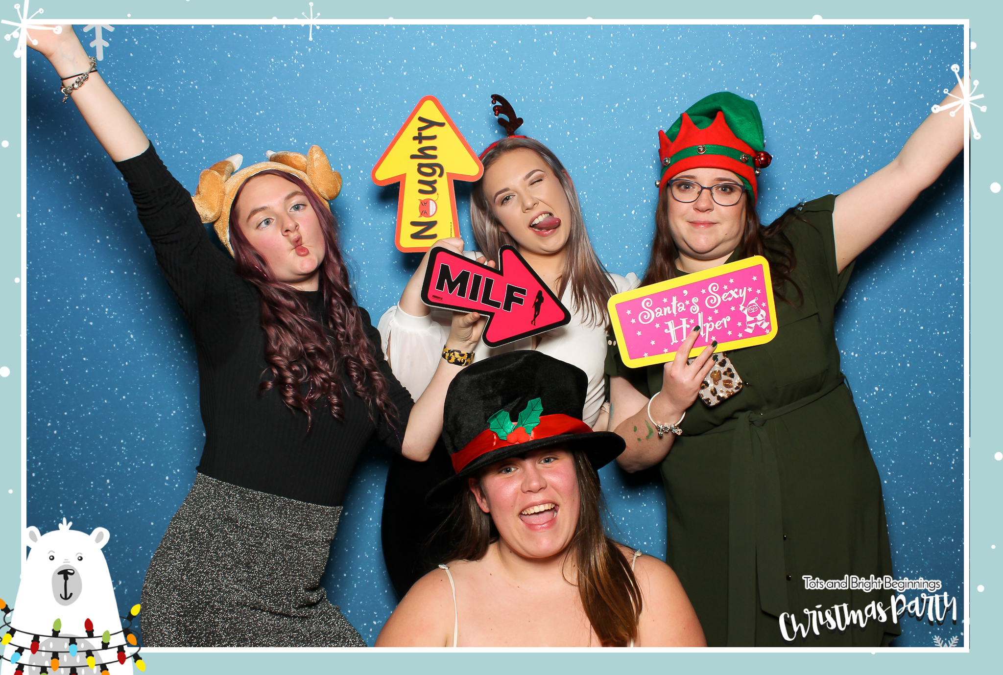 TOTS Christmas Party - Classic Open Booth | View more photos from the event at gallery.freshbooths.com/u/FreshBooths/TOTS-Christmas-Party-Classic-Open-Booth