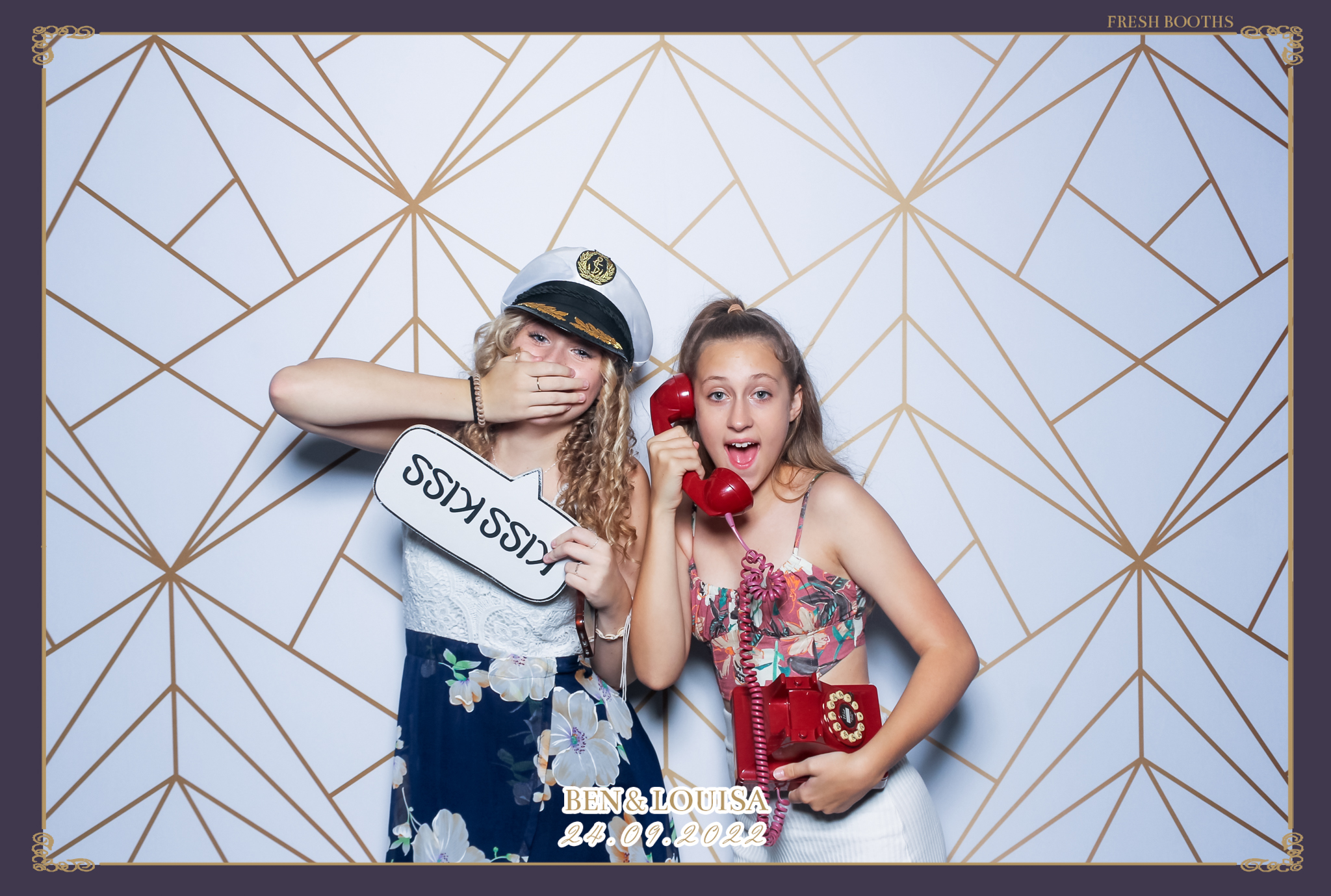 Ben & Louisa Wedding - Classic Open Booth | View more photos from the event at gallery.freshbooths.com/u/FreshBooths/Ben-Louisa-Wedding-Classic-Open-Booth