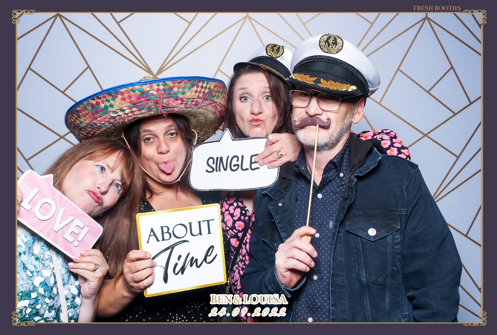 Ben & Louisa Wedding - Classic Open Booth | View more photos from the event at gallery.freshbooths.com/u/FreshBooths/Ben-Louisa-Wedding-Classic-Open-Booth