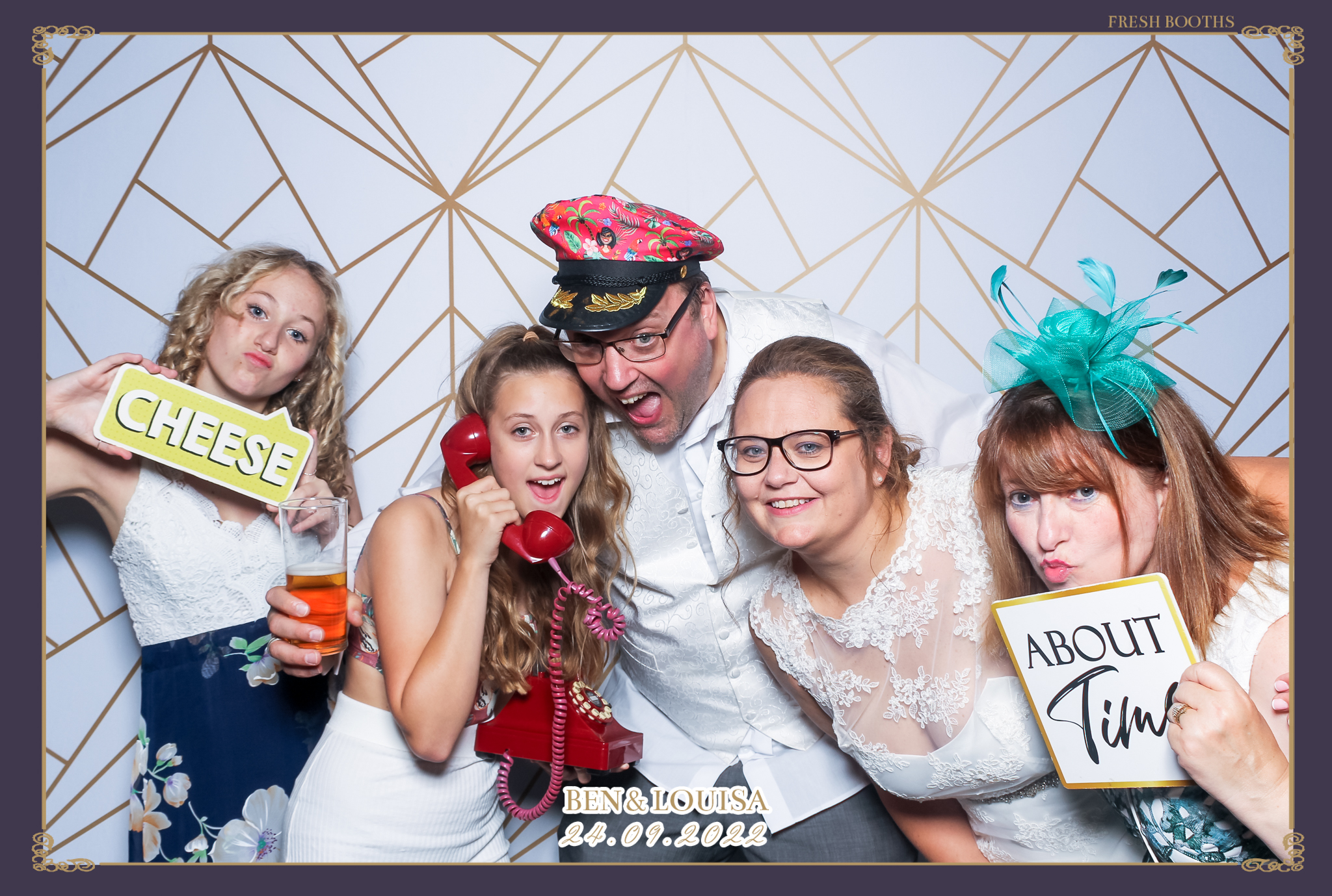 Ben & Louisa Wedding - Classic Open Booth | View more photos from the event at gallery.freshbooths.com/u/FreshBooths/Ben-Louisa-Wedding-Classic-Open-Booth