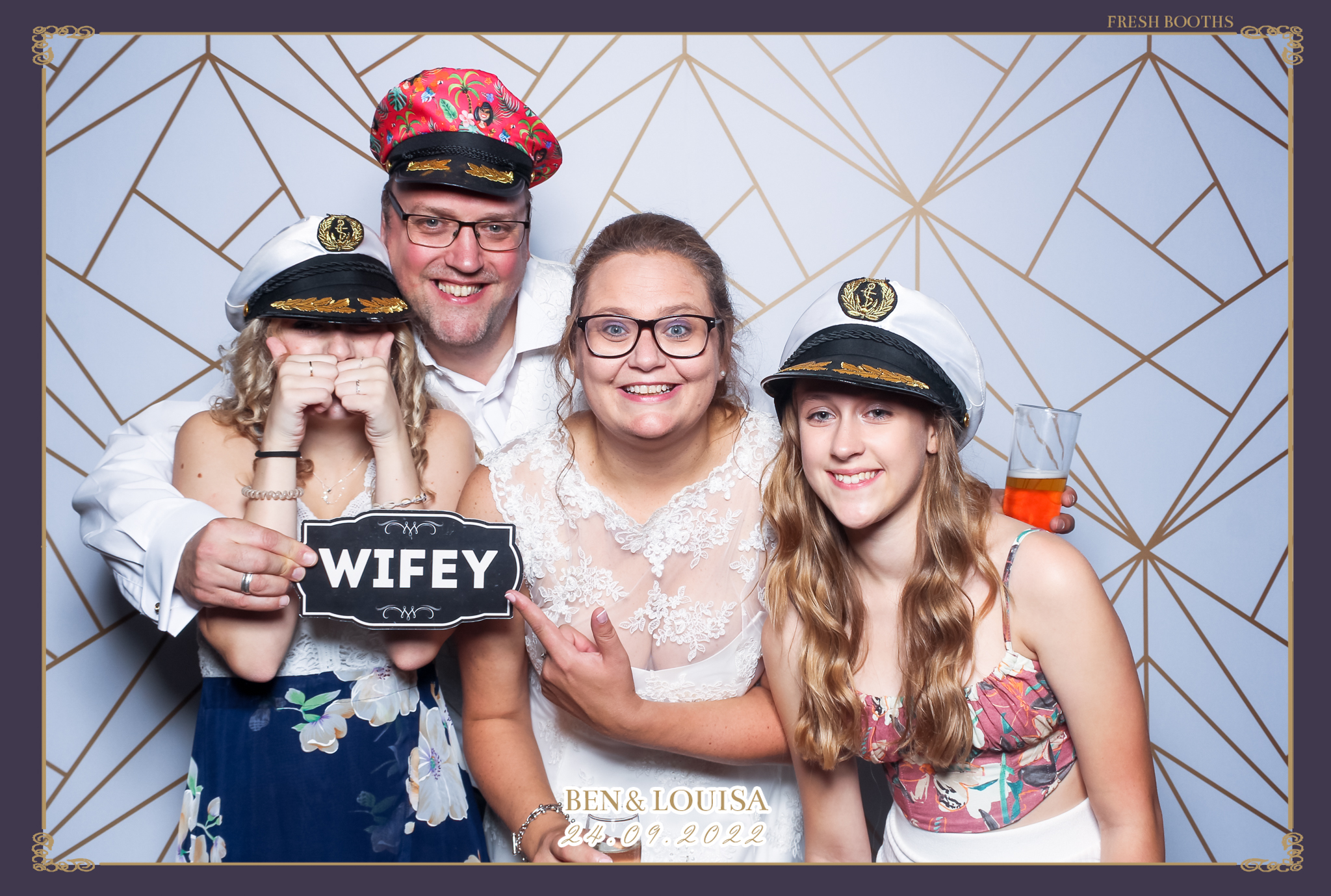 Ben & Louisa Wedding - Classic Open Booth | View more photos from the event at gallery.freshbooths.com/u/FreshBooths/Ben-Louisa-Wedding-Classic-Open-Booth