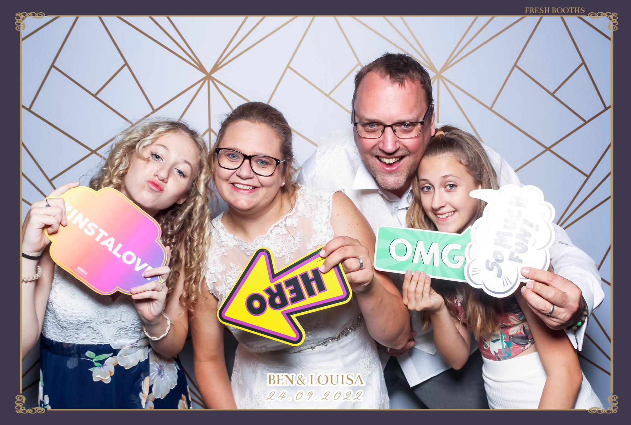 Ben & Louisa Wedding - Classic Open Booth | View more photos from the event at gallery.freshbooths.com/u/FreshBooths/Ben-Louisa-Wedding-Classic-Open-Booth