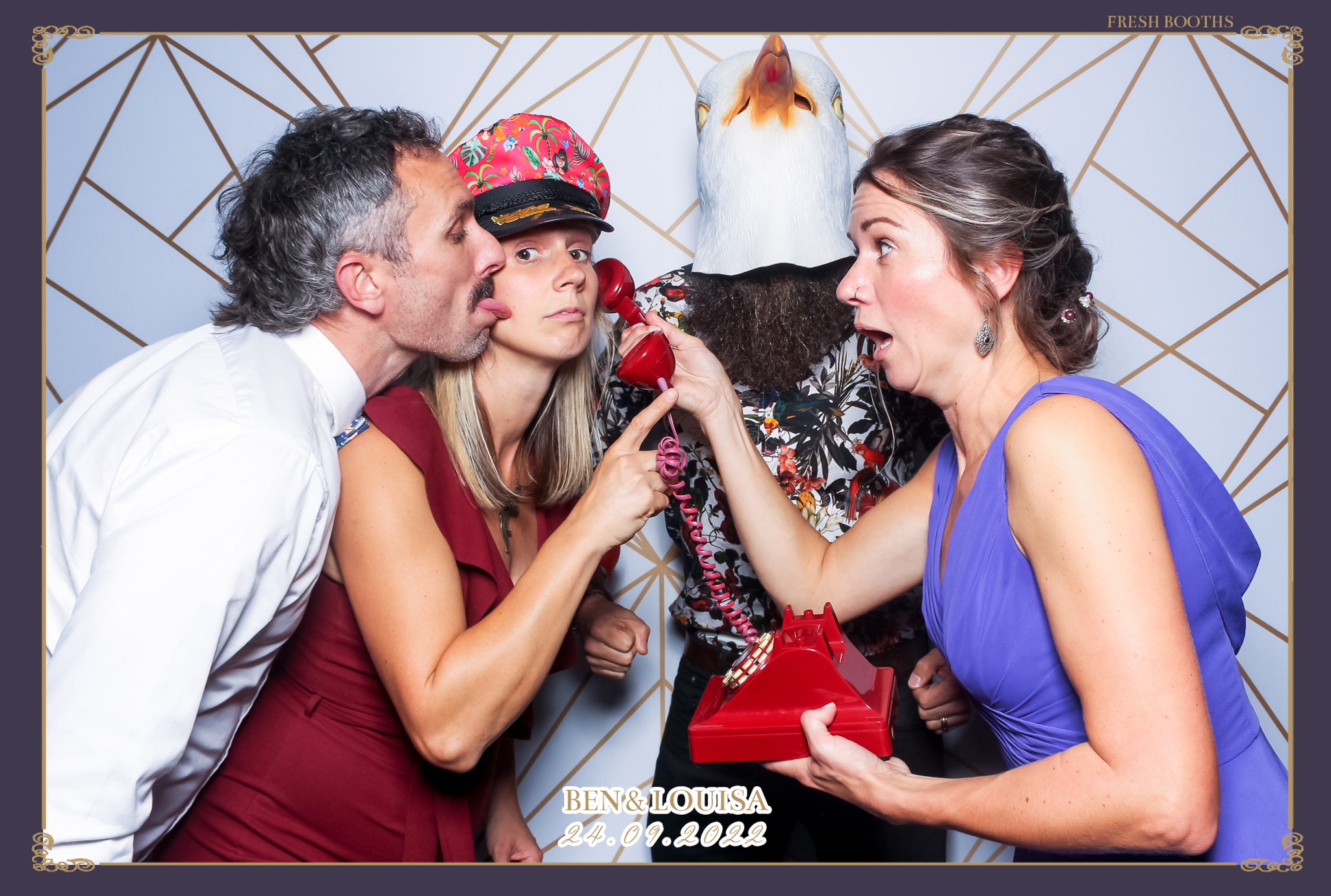 Ben & Louisa Wedding - Classic Open Booth | View more photos from the event at gallery.freshbooths.com/u/FreshBooths/Ben-Louisa-Wedding-Classic-Open-Booth