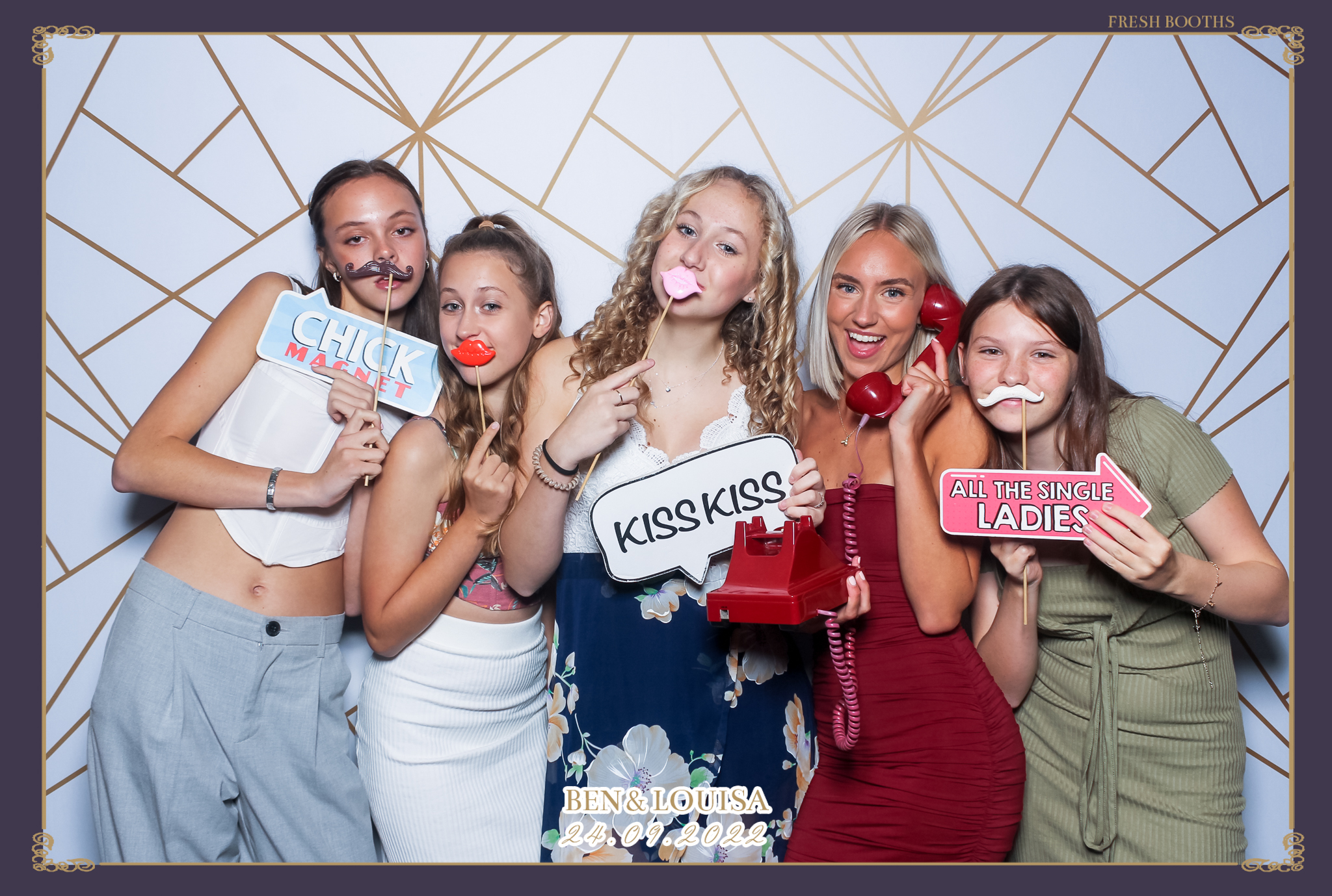 Ben & Louisa Wedding - Classic Open Booth | View more photos from the event at gallery.freshbooths.com/u/FreshBooths/Ben-Louisa-Wedding-Classic-Open-Booth
