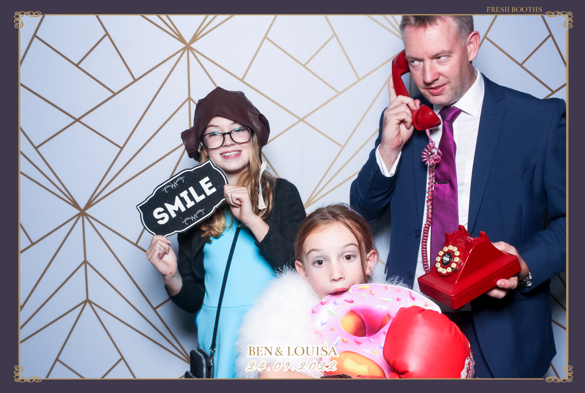 Ben & Louisa Wedding - Classic Open Booth | View more photos from the event at gallery.freshbooths.com/u/FreshBooths/Ben-Louisa-Wedding-Classic-Open-Booth