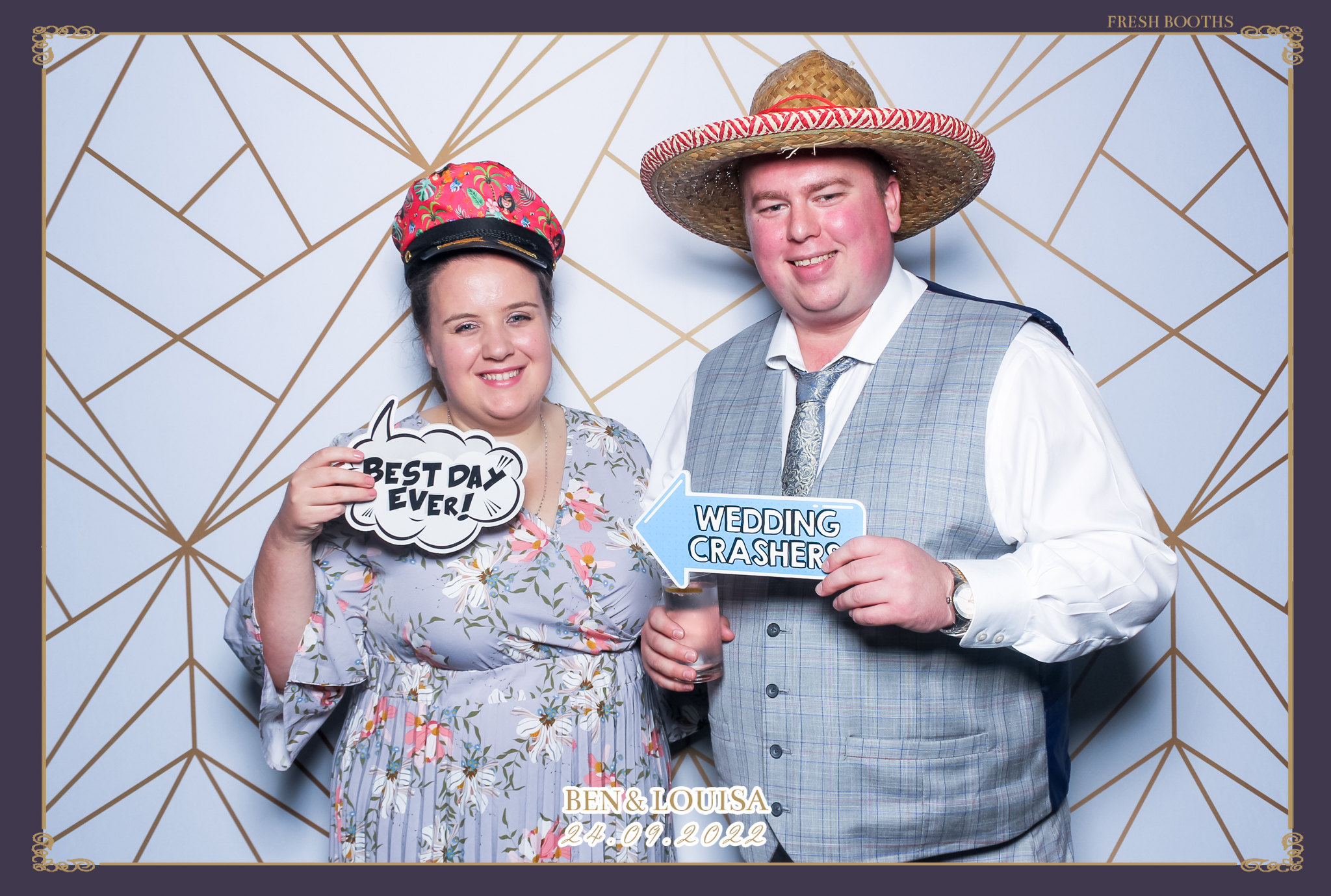 Ben & Louisa Wedding - Classic Open Booth | View more photos from the event at gallery.freshbooths.com/u/FreshBooths/Ben-Louisa-Wedding-Classic-Open-Booth