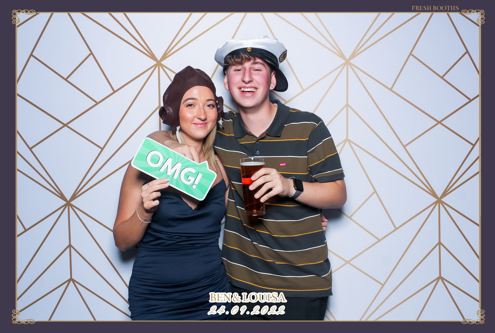 Ben & Louisa Wedding - Classic Open Booth | View more photos from the event at gallery.freshbooths.com/u/FreshBooths/Ben-Louisa-Wedding-Classic-Open-Booth