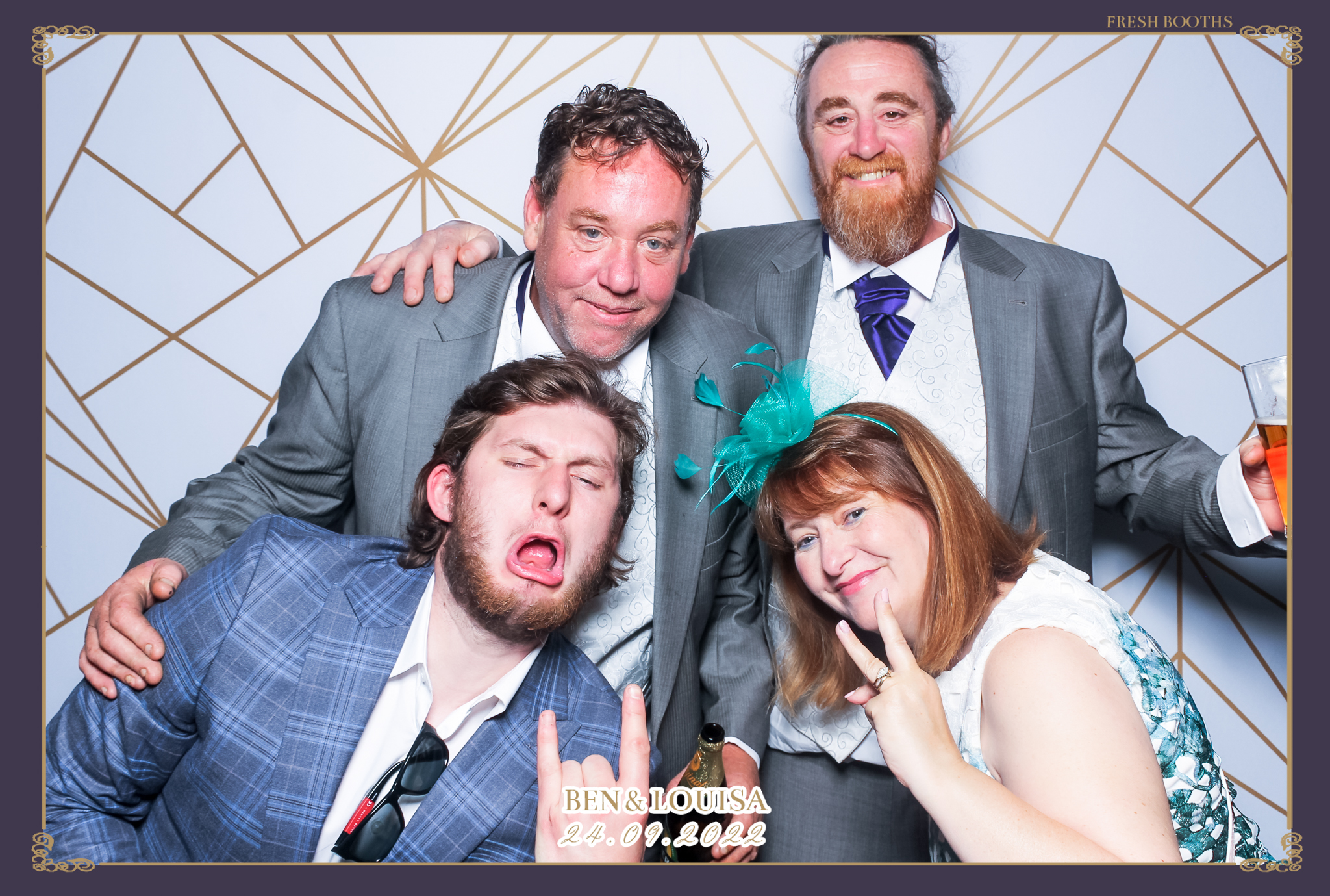 Ben & Louisa Wedding - Classic Open Booth | View more photos from the event at gallery.freshbooths.com/u/FreshBooths/Ben-Louisa-Wedding-Classic-Open-Booth