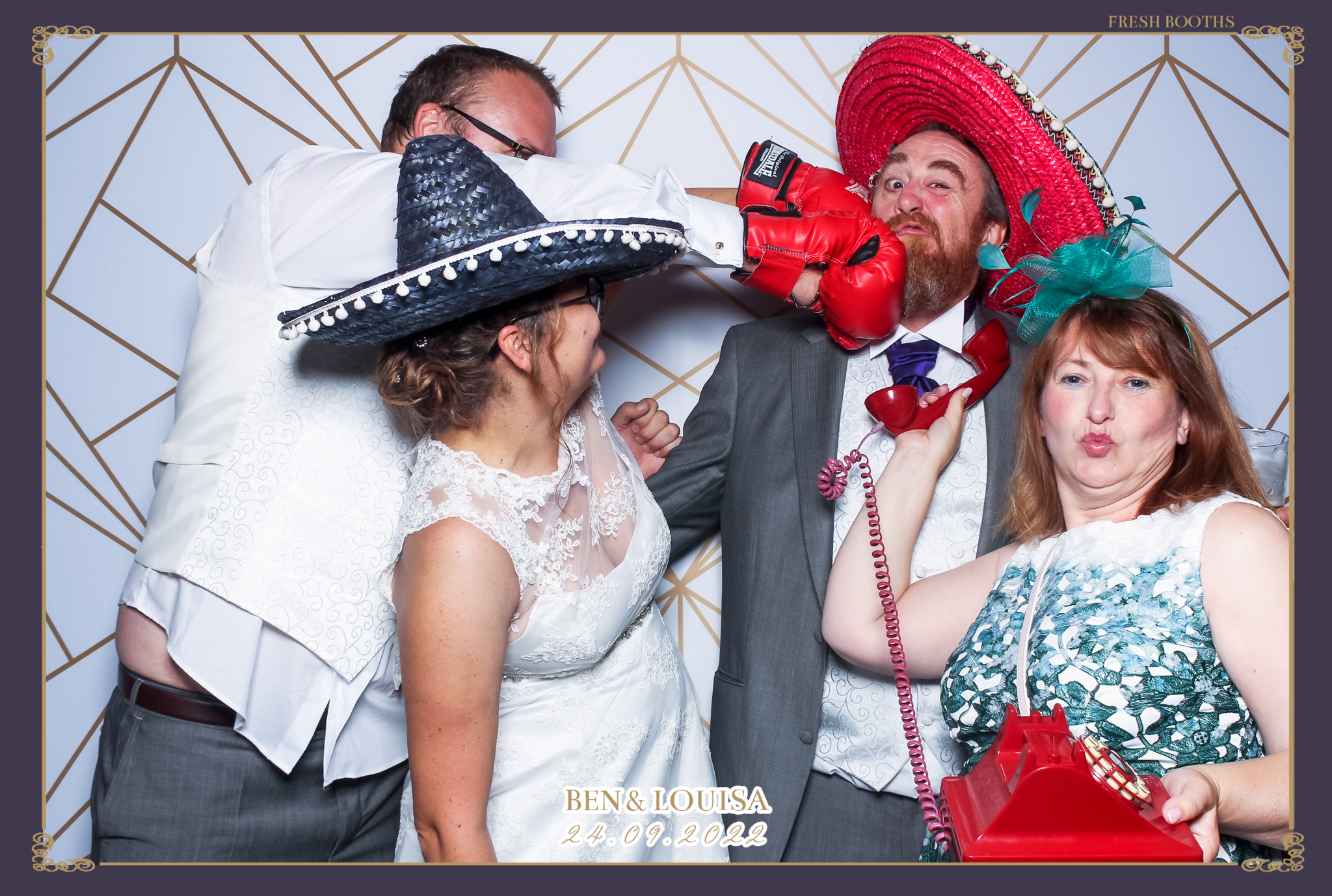 Ben & Louisa Wedding - Classic Open Booth | View more photos from the event at gallery.freshbooths.com/u/FreshBooths/Ben-Louisa-Wedding-Classic-Open-Booth