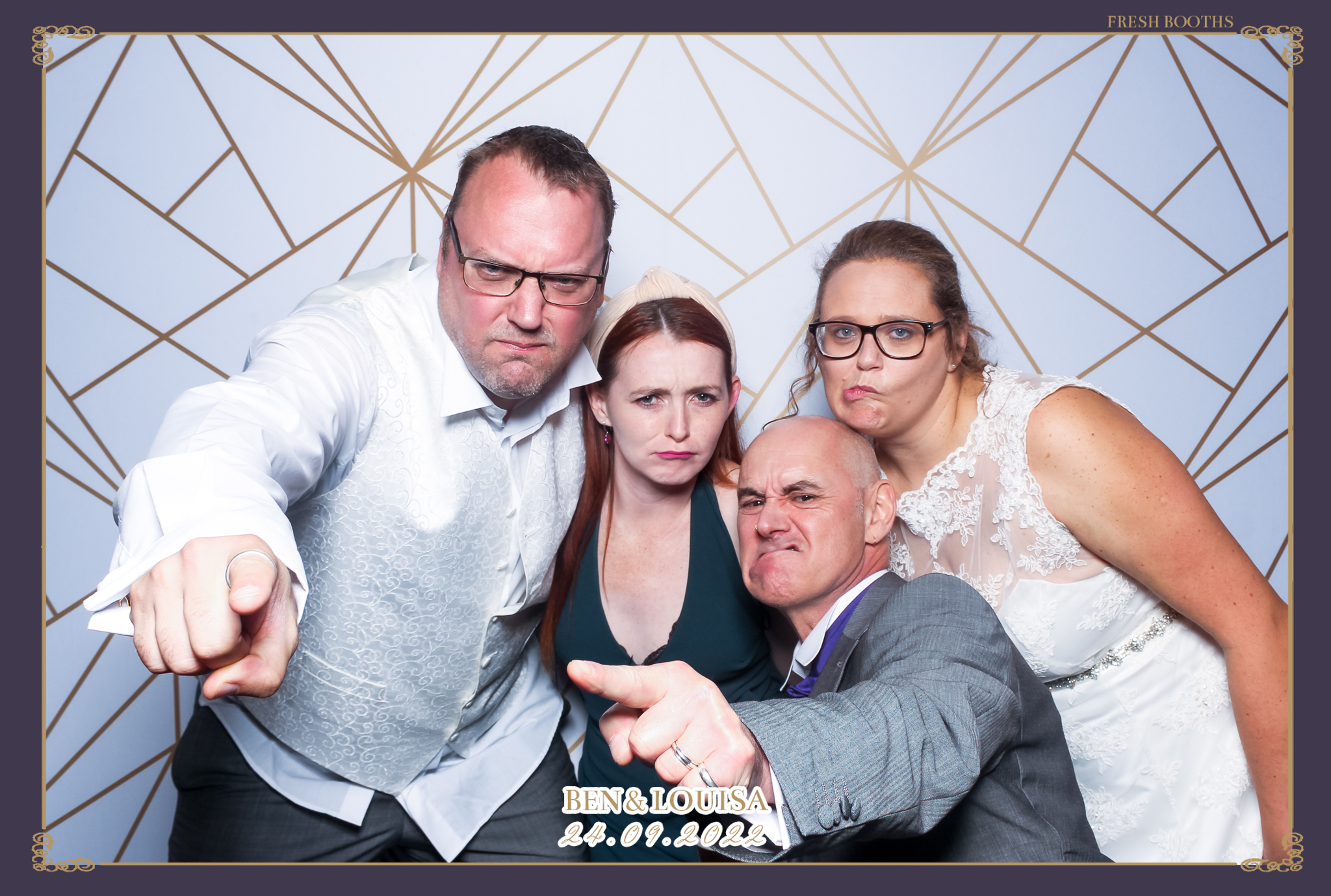 Ben & Louisa Wedding - Classic Open Booth | View more photos from the event at gallery.freshbooths.com/u/FreshBooths/Ben-Louisa-Wedding-Classic-Open-Booth