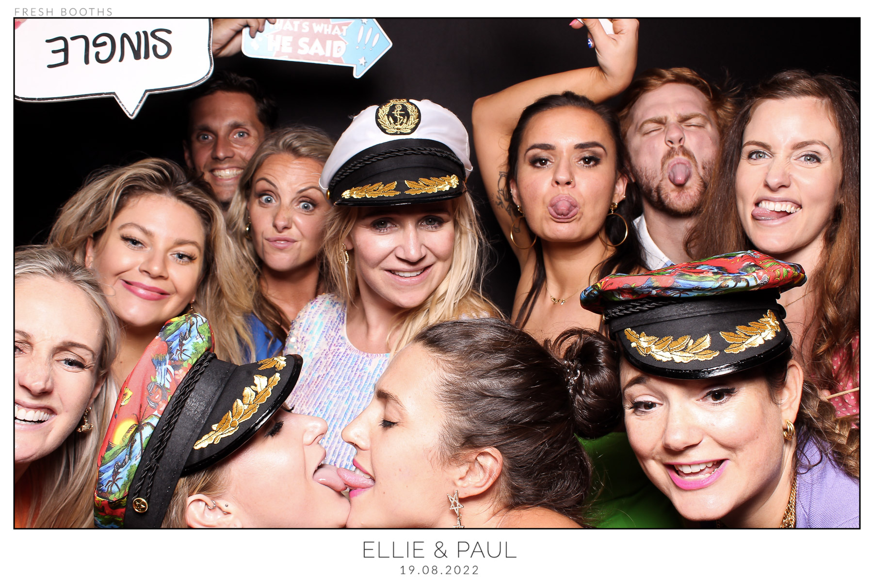 Ellie & Paul - classic Open Booth | View more photos from the event at gallery.freshbooths.com/u/FreshBooths/Ellie-Paul-classic-Open-Booth