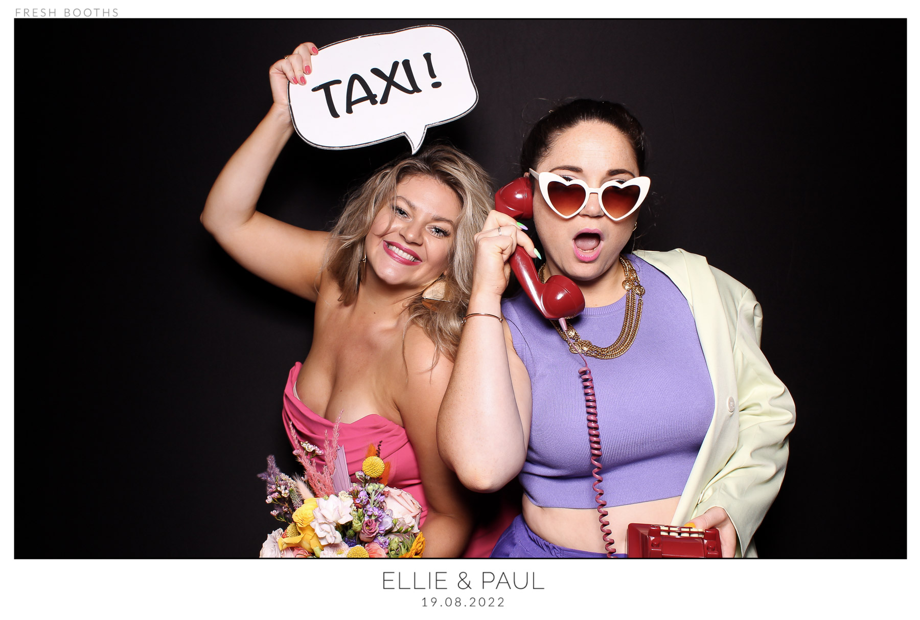 Ellie & Paul - classic Open Booth | View more photos from the event at gallery.freshbooths.com/u/FreshBooths/Ellie-Paul-classic-Open-Booth