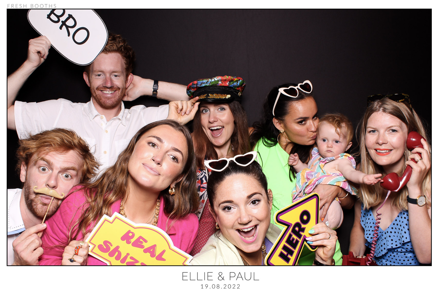 Ellie & Paul - classic Open Booth | View more photos from the event at gallery.freshbooths.com/u/FreshBooths/Ellie-Paul-classic-Open-Booth