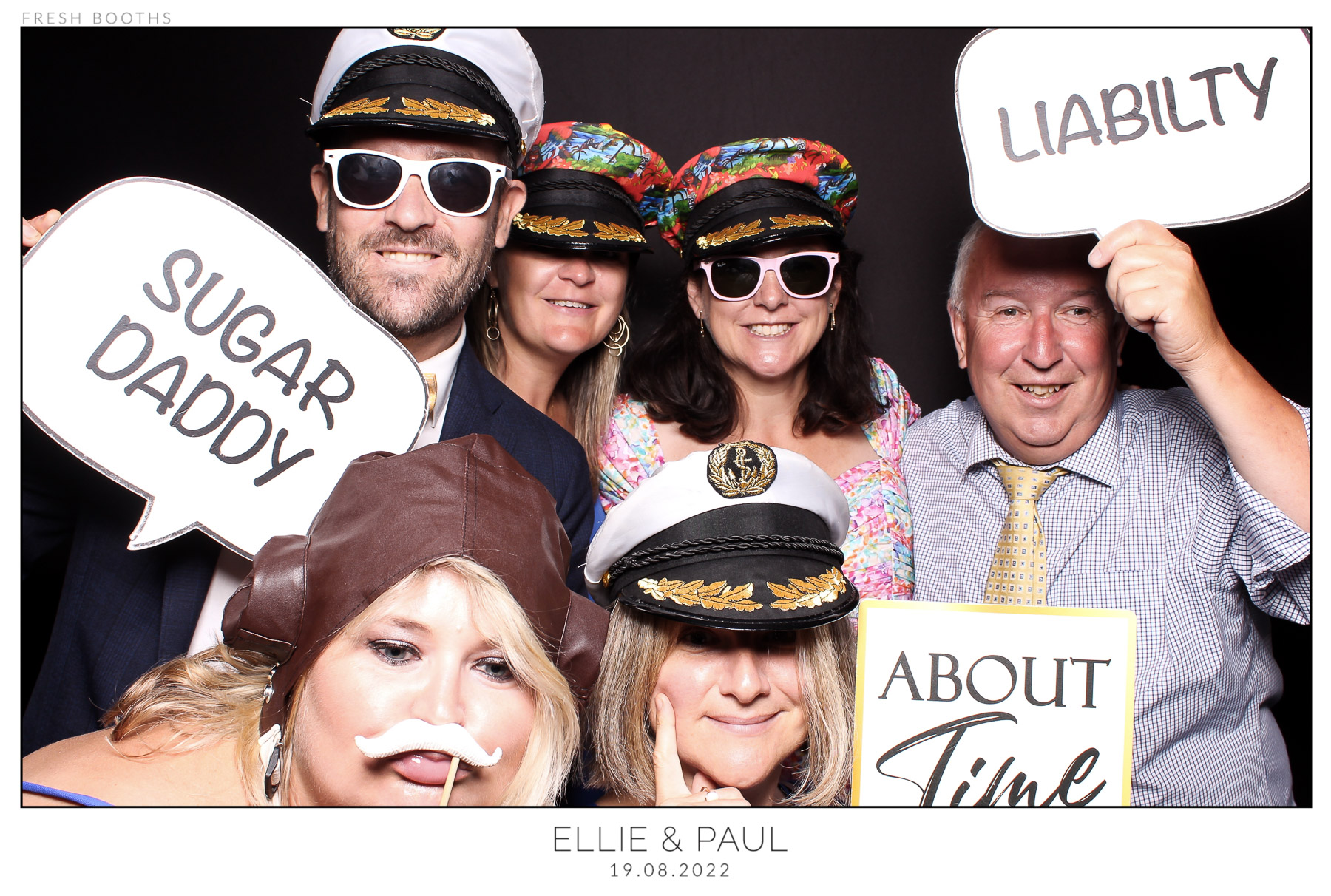 Ellie & Paul - classic Open Booth | View more photos from the event at gallery.freshbooths.com/u/FreshBooths/Ellie-Paul-classic-Open-Booth