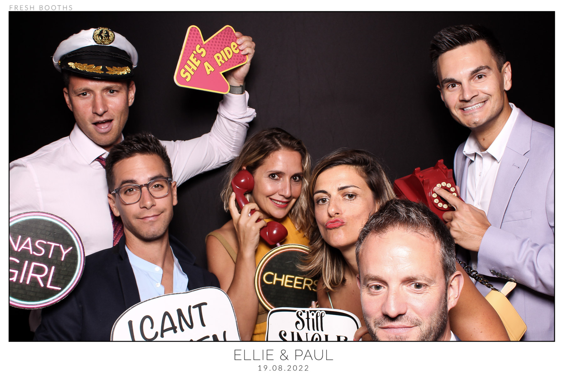 Ellie & Paul - classic Open Booth | View more photos from the event at gallery.freshbooths.com/u/FreshBooths/Ellie-Paul-classic-Open-Booth