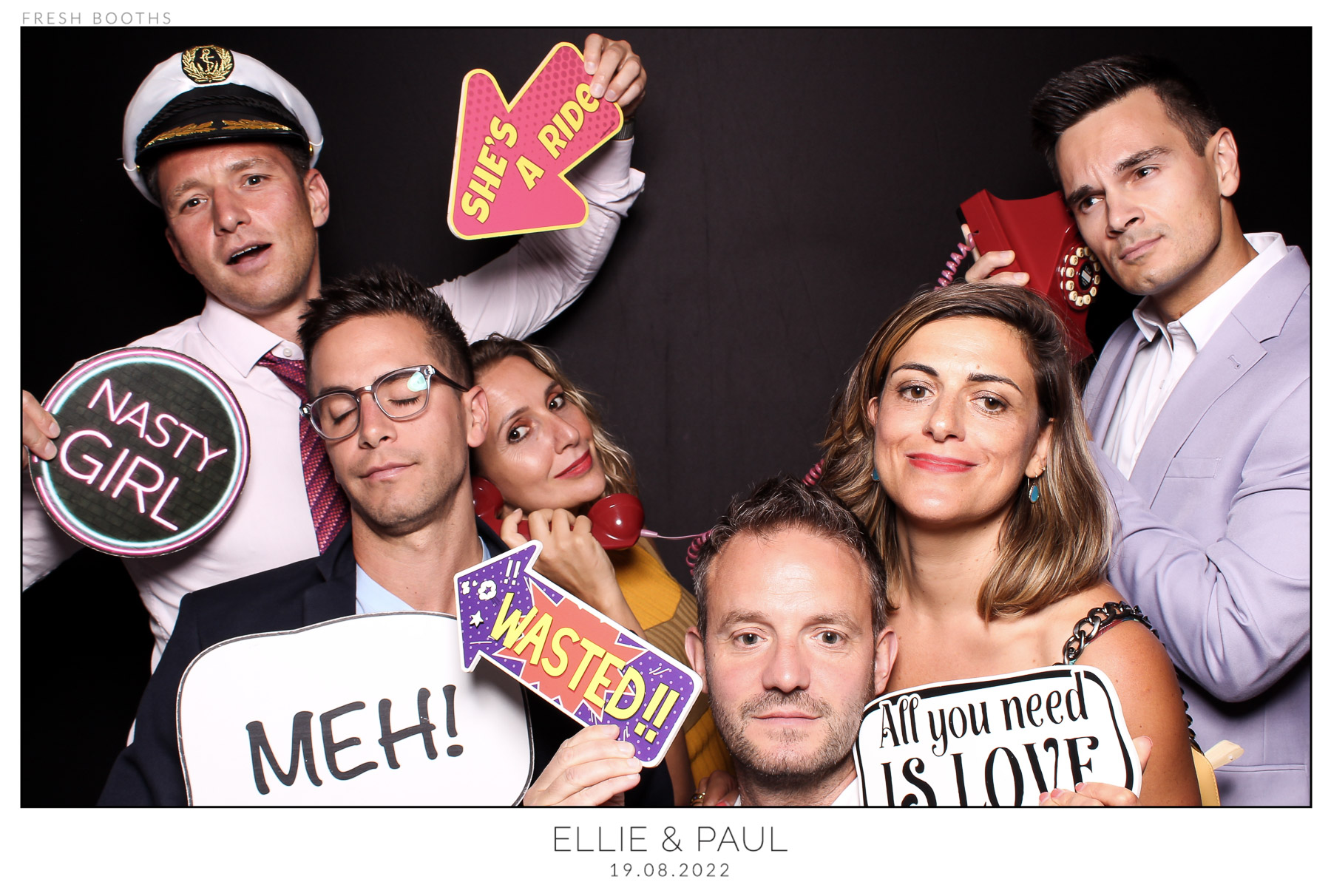 Ellie & Paul - classic Open Booth | View more photos from the event at gallery.freshbooths.com/u/FreshBooths/Ellie-Paul-classic-Open-Booth