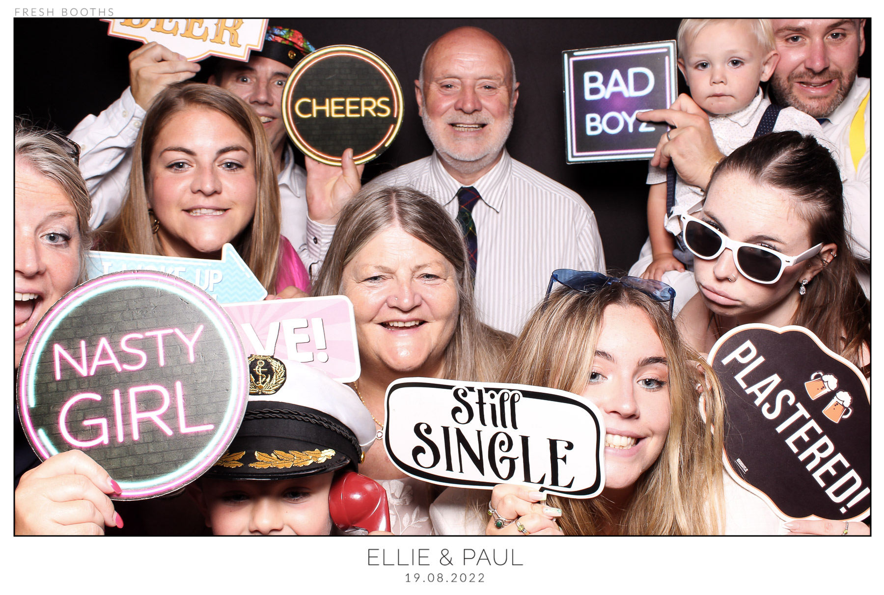 Ellie & Paul - classic Open Booth | View more photos from the event at gallery.freshbooths.com/u/FreshBooths/Ellie-Paul-classic-Open-Booth