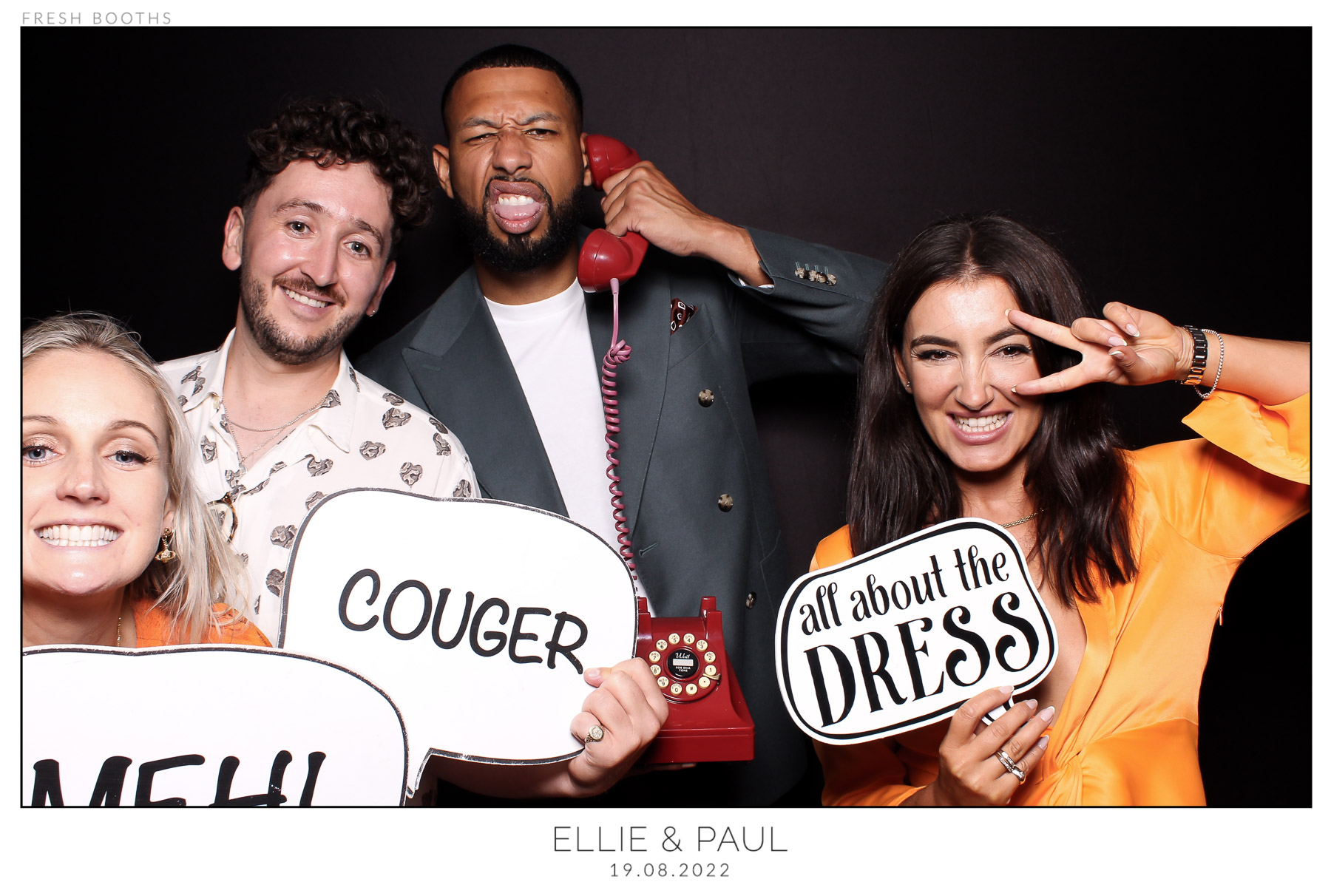 Ellie & Paul - classic Open Booth | View more photos from the event at gallery.freshbooths.com/u/FreshBooths/Ellie-Paul-classic-Open-Booth
