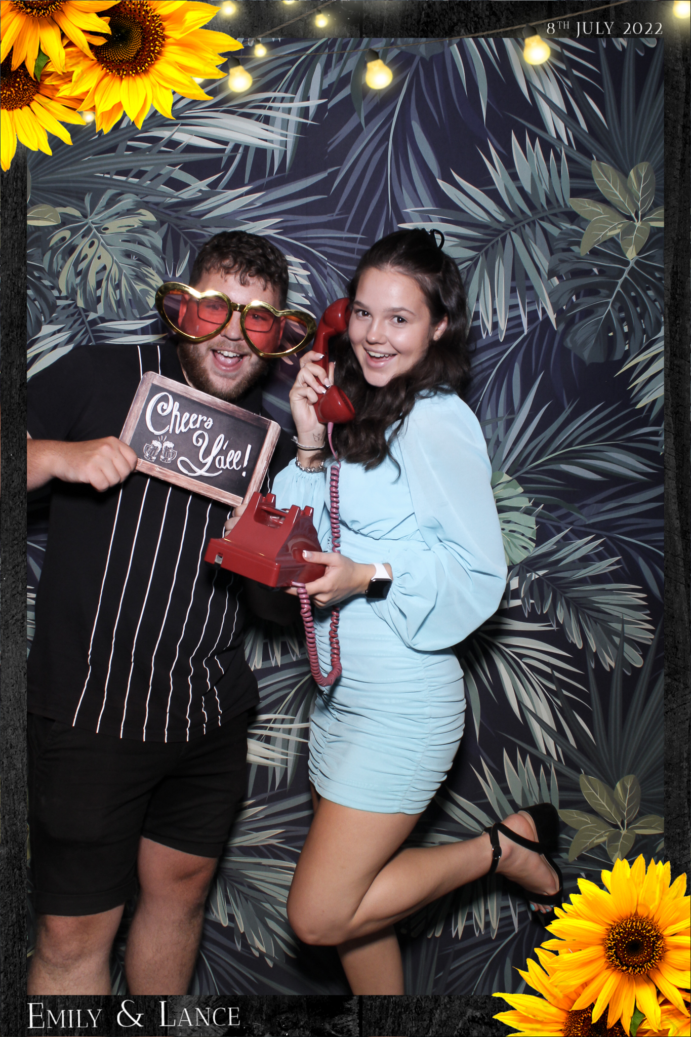 Emily & Lance Wedding - Selfie Mirror | View more photos from the event at gallery.freshbooths.com/u/FreshBooths/Emily-Lance-Wedding-Selfie-Mirror