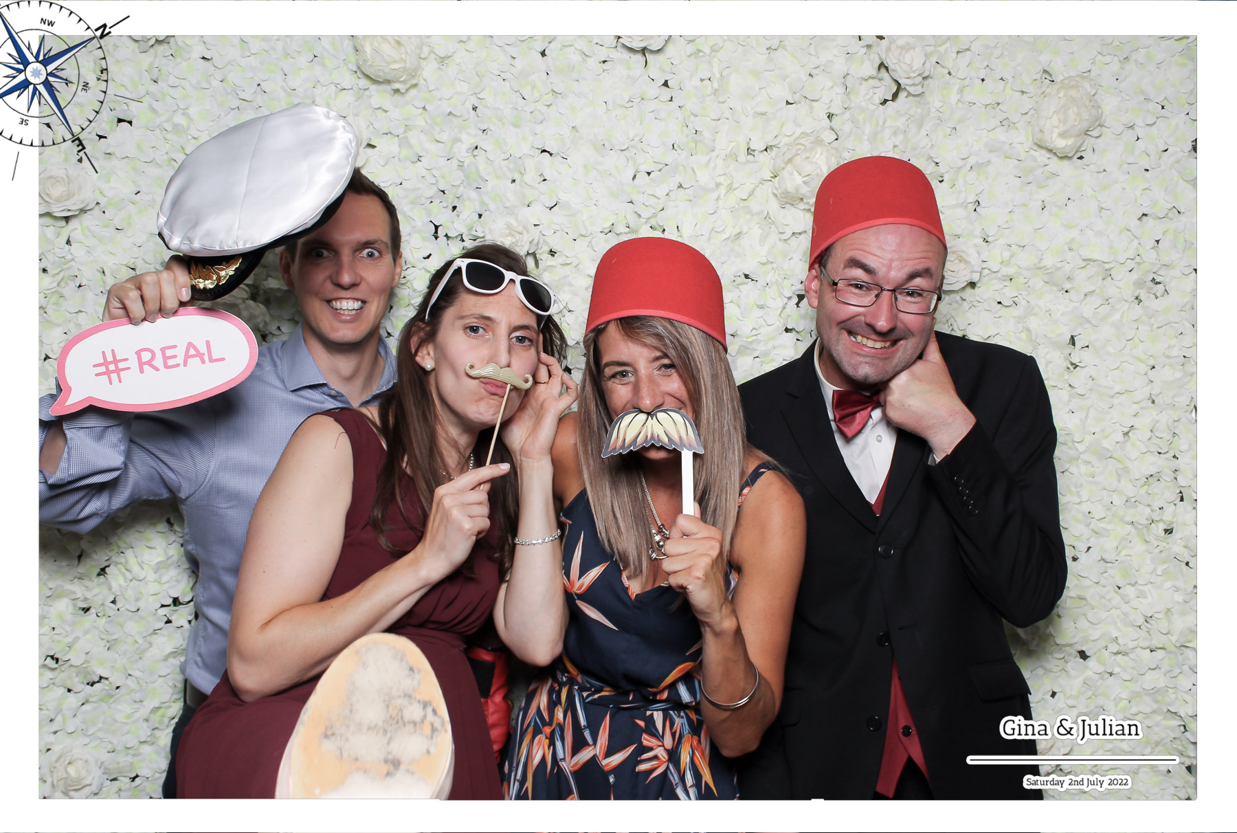Gina & Julian Wedding - Classic Open Booth | View more photos from the event at gallery.freshbooths.com/u/FreshBooths/Gina-Julian-Wedding-Classic-Open-Booth