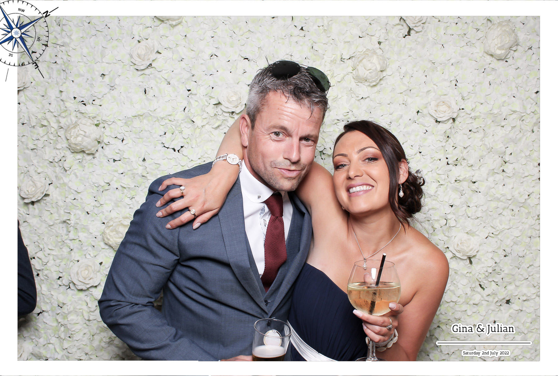 Gina & Julian Wedding - Classic Open Booth | View more photos from the event at gallery.freshbooths.com/u/FreshBooths/Gina-Julian-Wedding-Classic-Open-Booth