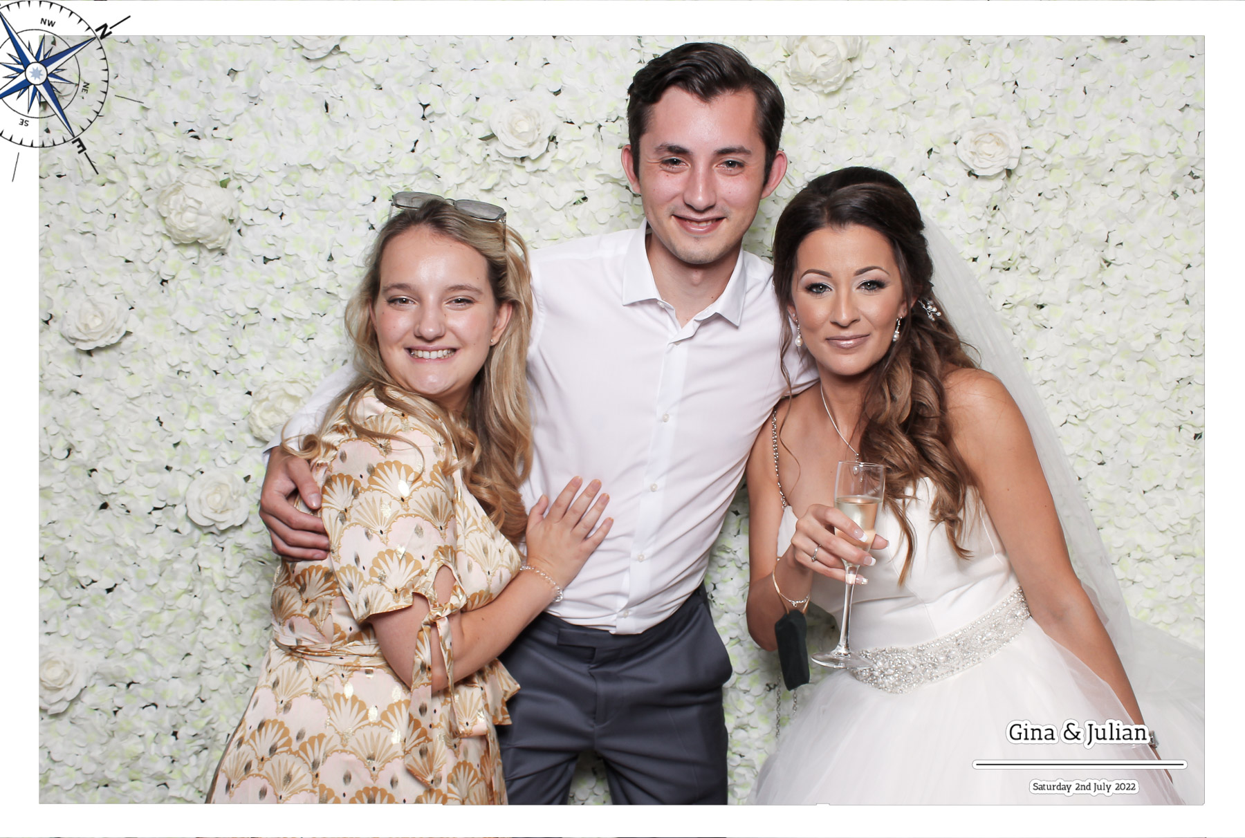 Gina & Julian Wedding - Classic Open Booth | View more photos from the event at gallery.freshbooths.com/u/FreshBooths/Gina-Julian-Wedding-Classic-Open-Booth