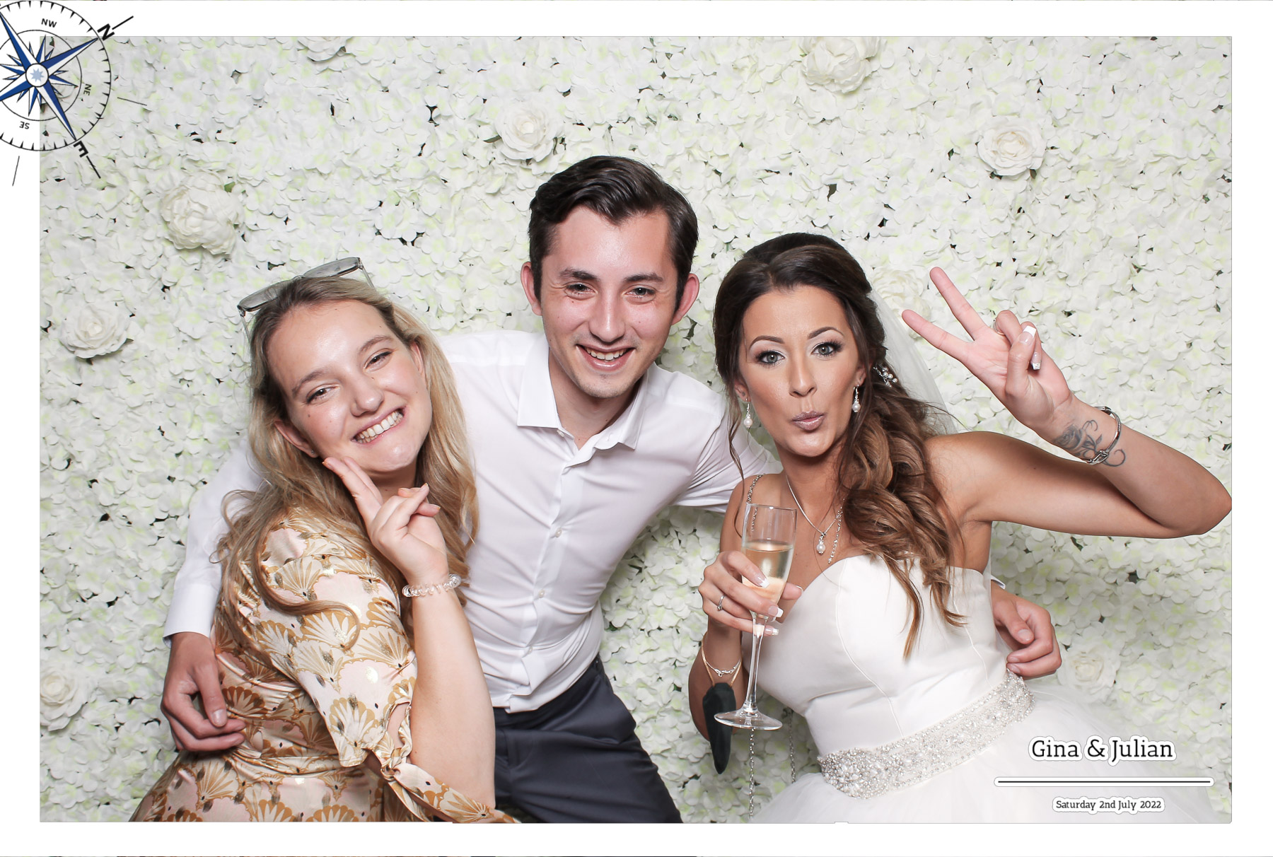 Gina & Julian Wedding - Classic Open Booth | View more photos from the event at gallery.freshbooths.com/u/FreshBooths/Gina-Julian-Wedding-Classic-Open-Booth