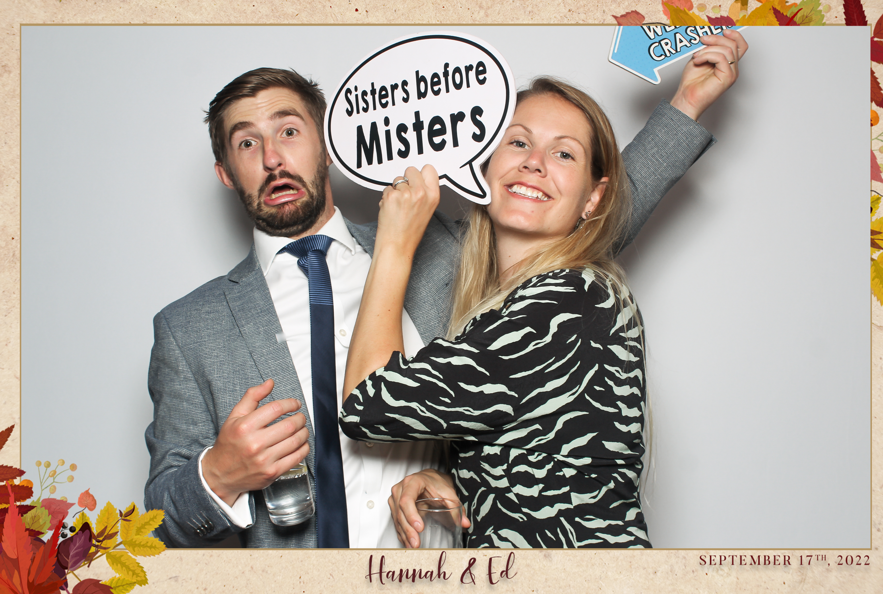 Hannah & Ed - Classic Open Booth | View more photos from the event at gallery.freshbooths.com/u/FreshBooths/Hannah-Ed-Classic-Open-Booth