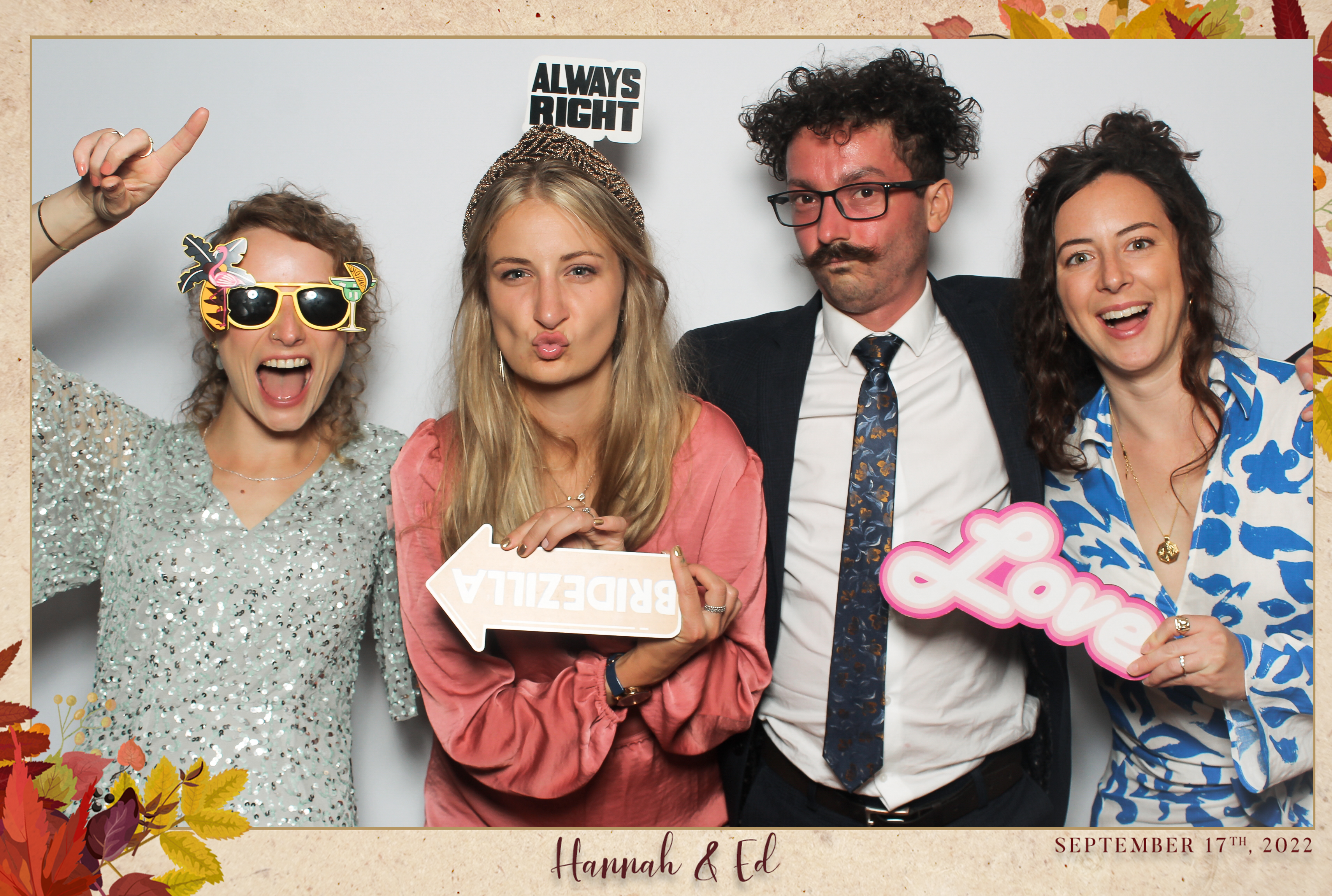 Hannah & Ed - Classic Open Booth | View more photos from the event at gallery.freshbooths.com/u/FreshBooths/Hannah-Ed-Classic-Open-Booth