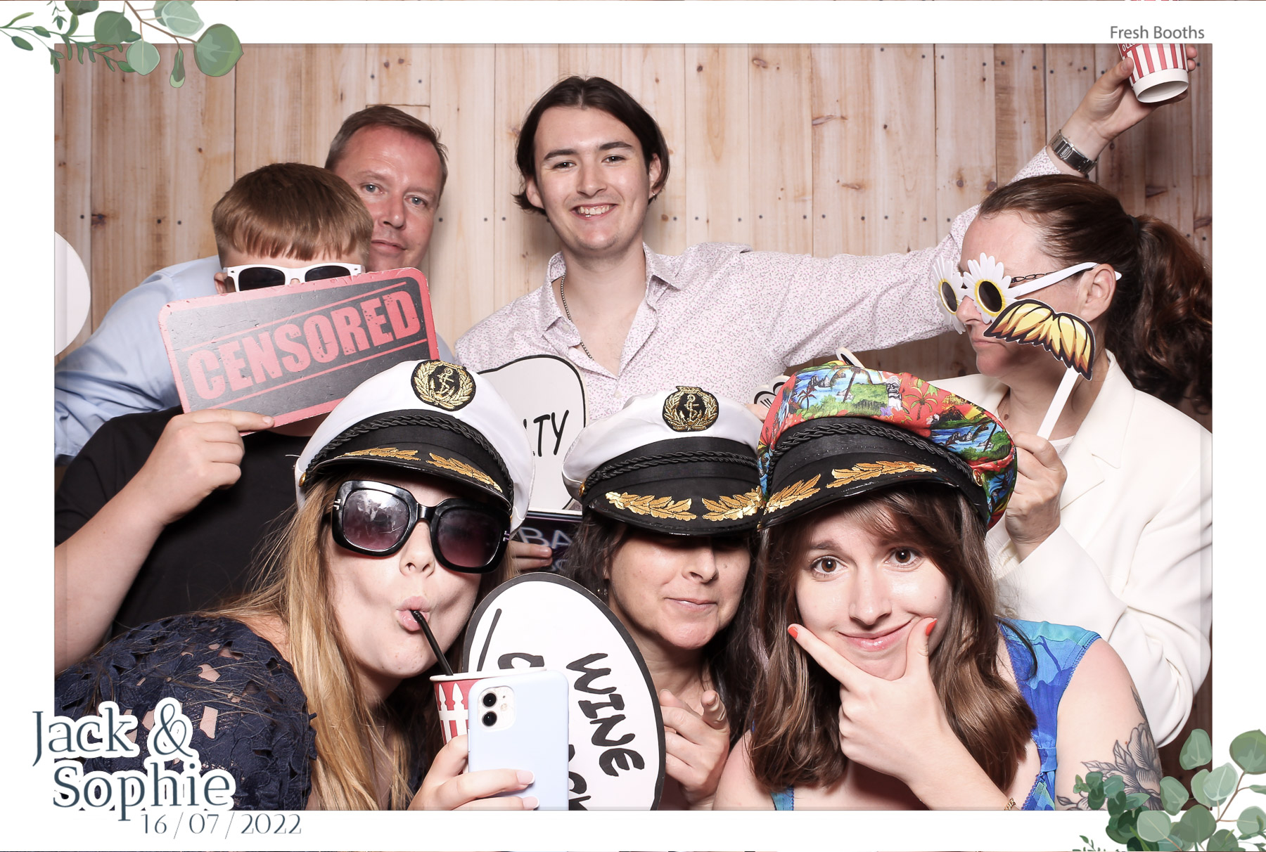 Jack & Sophie - Classic Open Booth | View more photos from the event at gallery.freshbooths.com/u/FreshBooths/Jack-Sophie-Classic-Open-Booth
