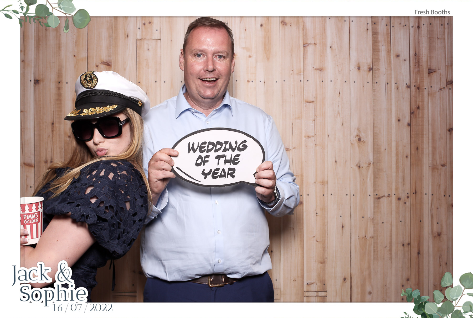 Jack & Sophie - Classic Open Booth | View more photos from the event at gallery.freshbooths.com/u/FreshBooths/Jack-Sophie-Classic-Open-Booth