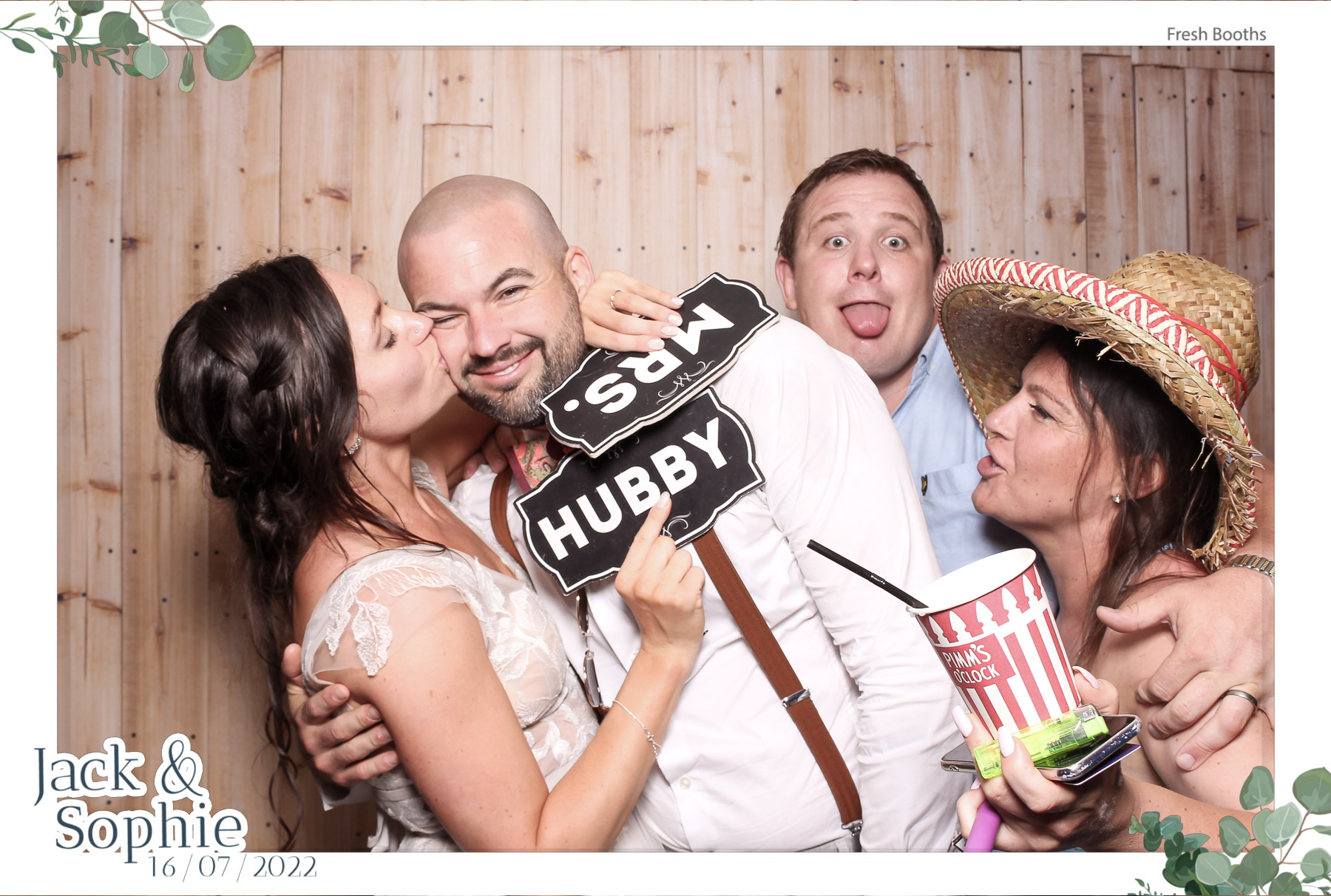 Jack & Sophie - Classic Open Booth | View more photos from the event at gallery.freshbooths.com/u/FreshBooths/Jack-Sophie-Classic-Open-Booth