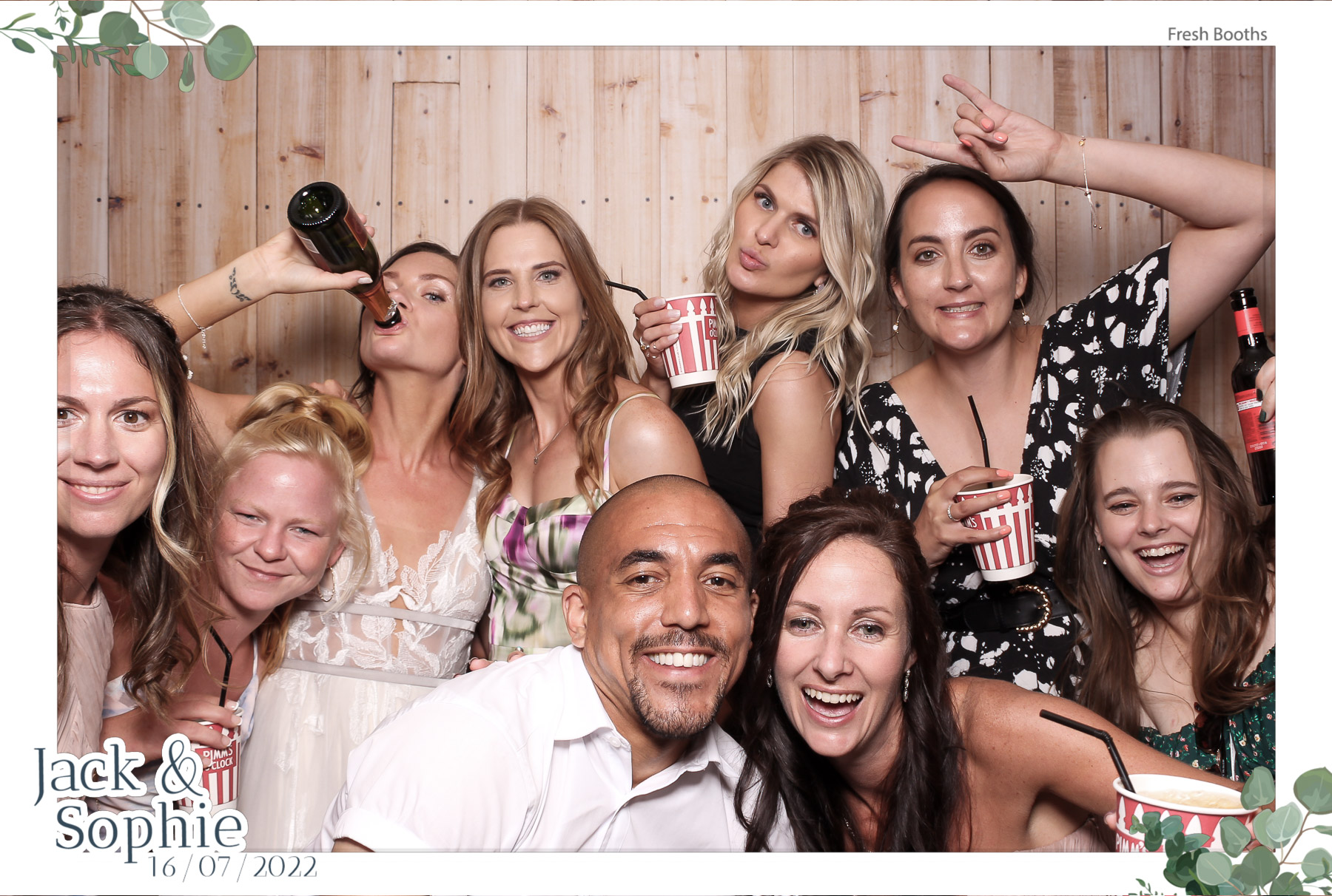 Jack & Sophie - Classic Open Booth | View more photos from the event at gallery.freshbooths.com/u/FreshBooths/Jack-Sophie-Classic-Open-Booth