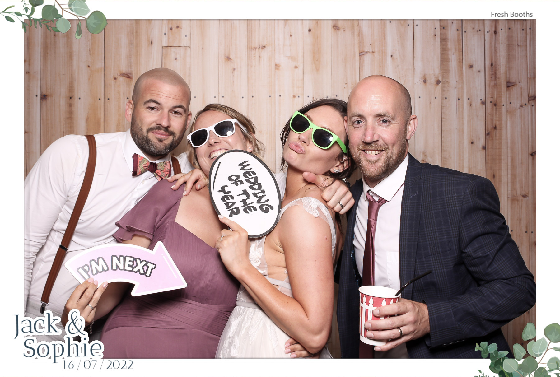 Jack & Sophie - Classic Open Booth | View more photos from the event at gallery.freshbooths.com/u/FreshBooths/Jack-Sophie-Classic-Open-Booth