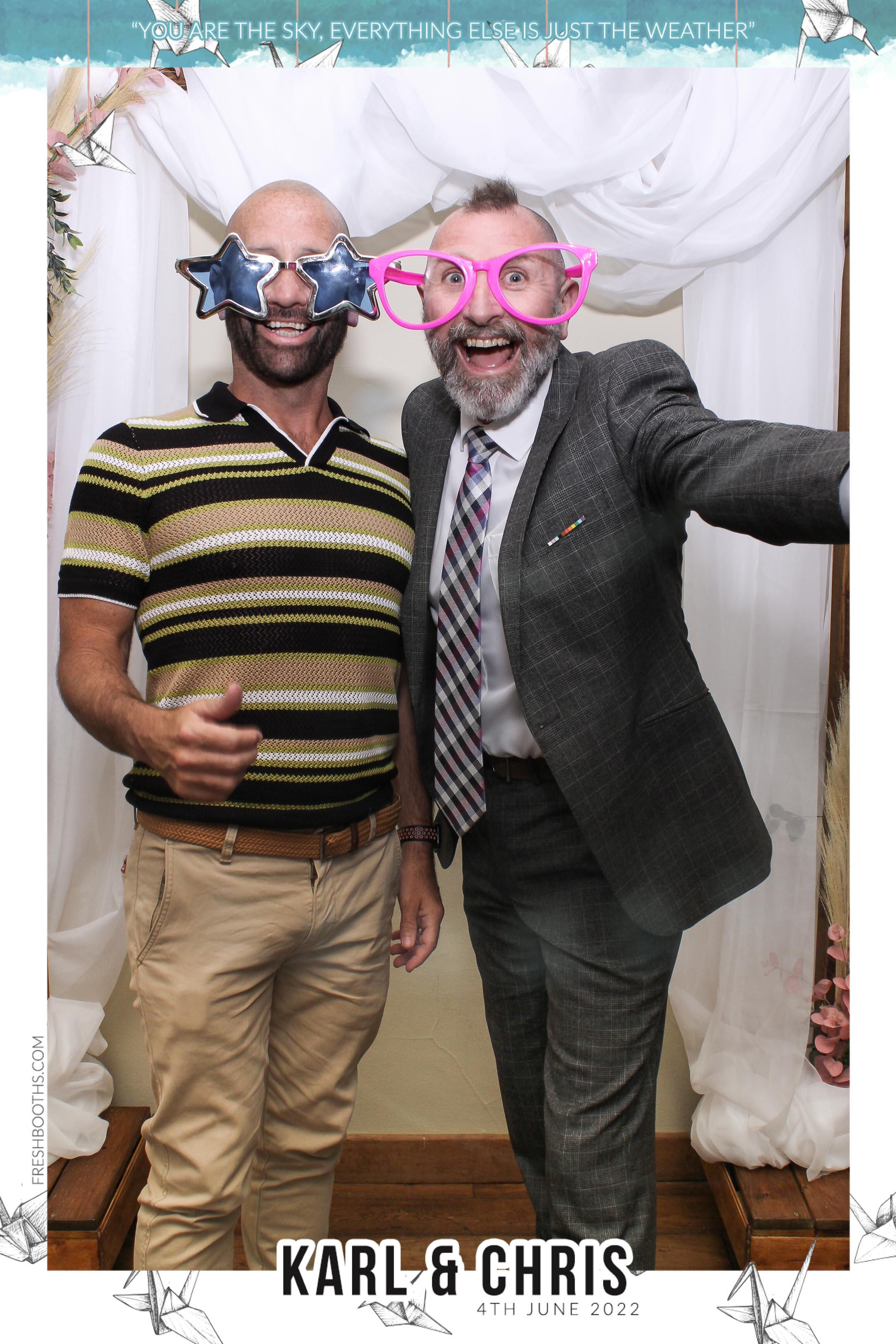 Karl & Chris - Selfie Mirror | View more photos from the event at gallery.freshbooths.com/u/FreshBooths/Karl-Chris-Selfie-Mirror