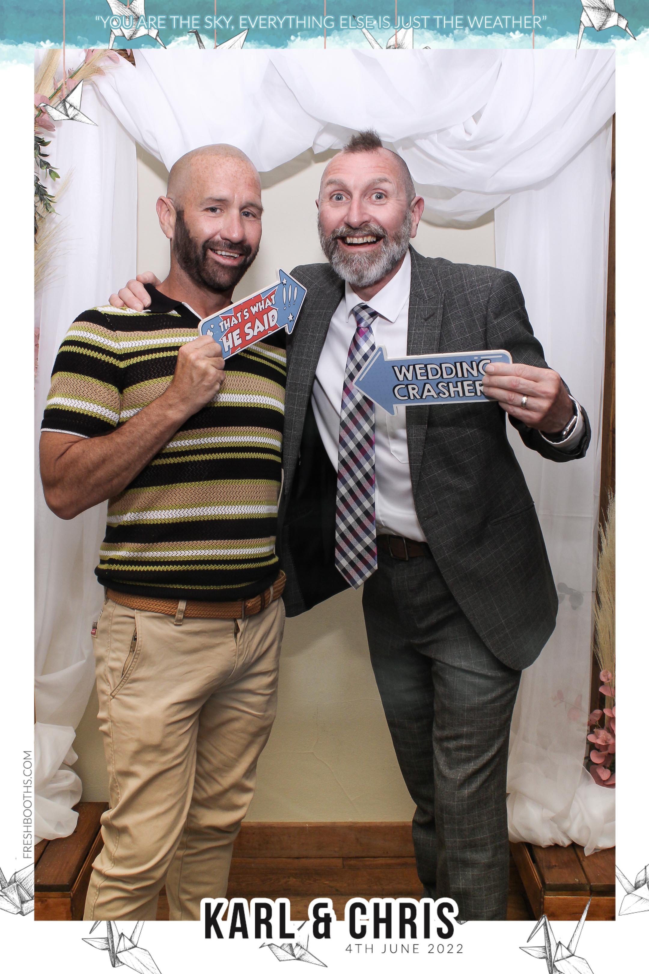 Karl & Chris - Selfie Mirror | View more photos from the event at gallery.freshbooths.com/u/FreshBooths/Karl-Chris-Selfie-Mirror