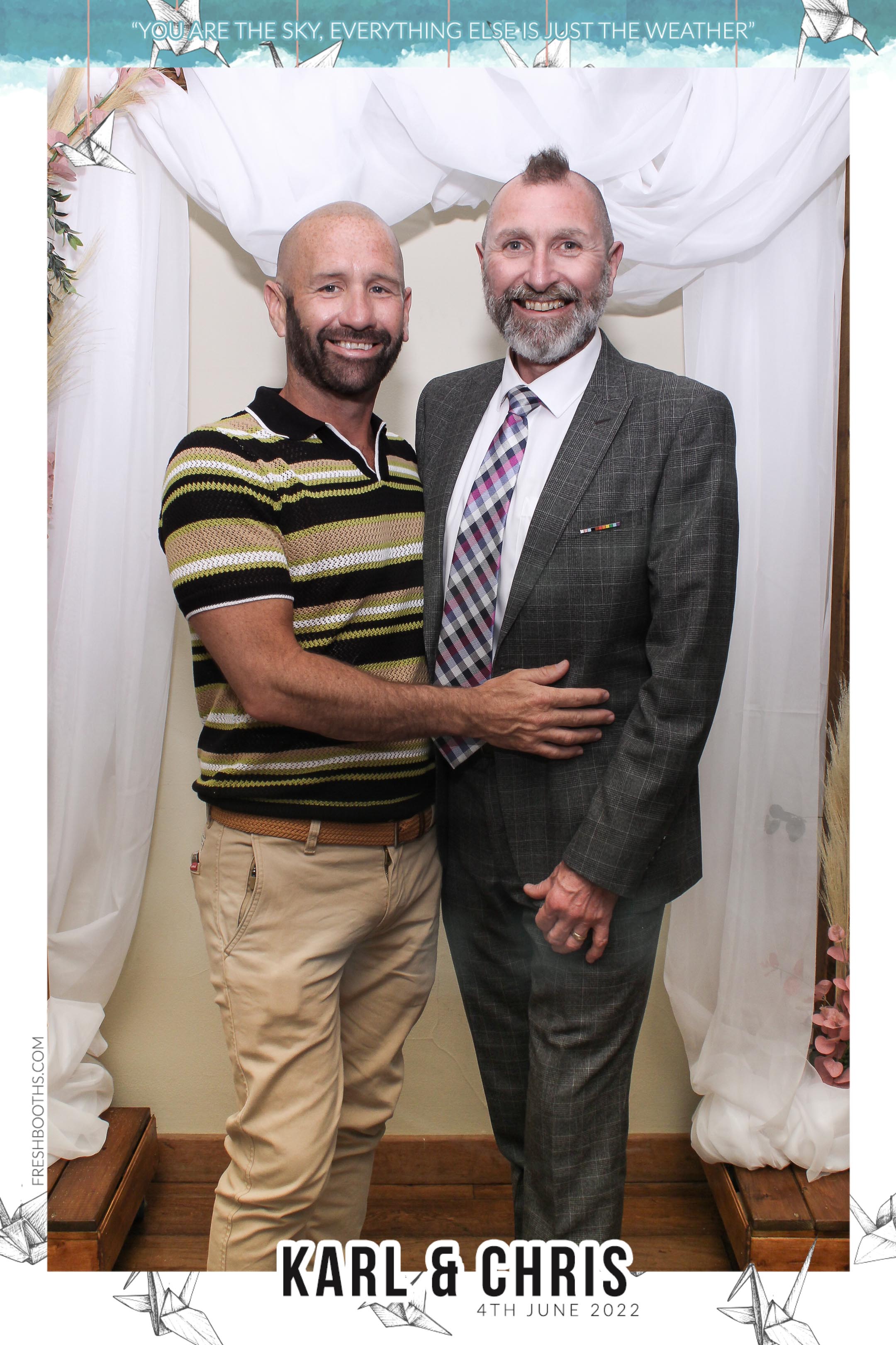 Karl & Chris - Selfie Mirror | View more photos from the event at gallery.freshbooths.com/u/FreshBooths/Karl-Chris-Selfie-Mirror