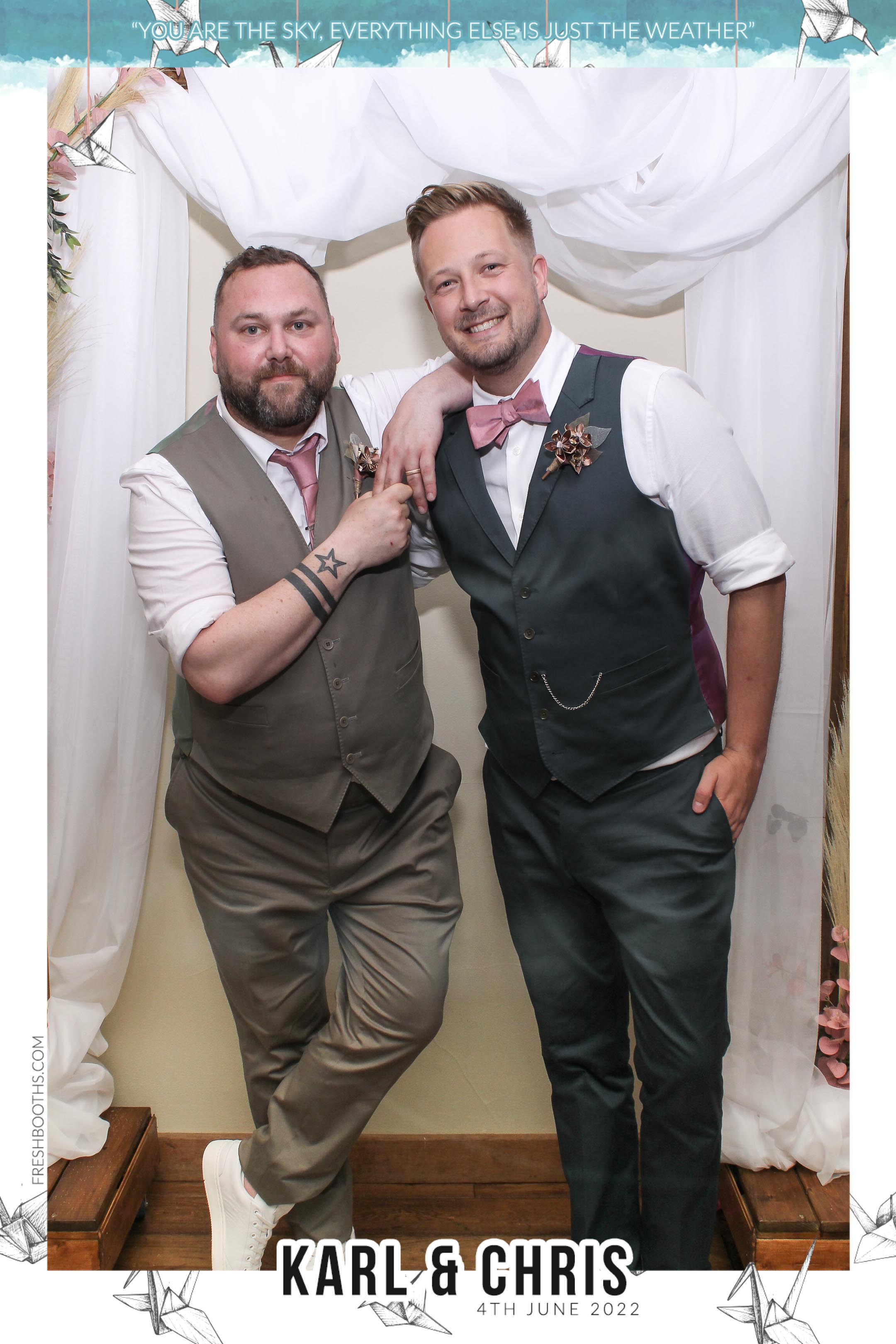 Karl & Chris - Selfie Mirror | View more photos from the event at gallery.freshbooths.com/u/FreshBooths/Karl-Chris-Selfie-Mirror