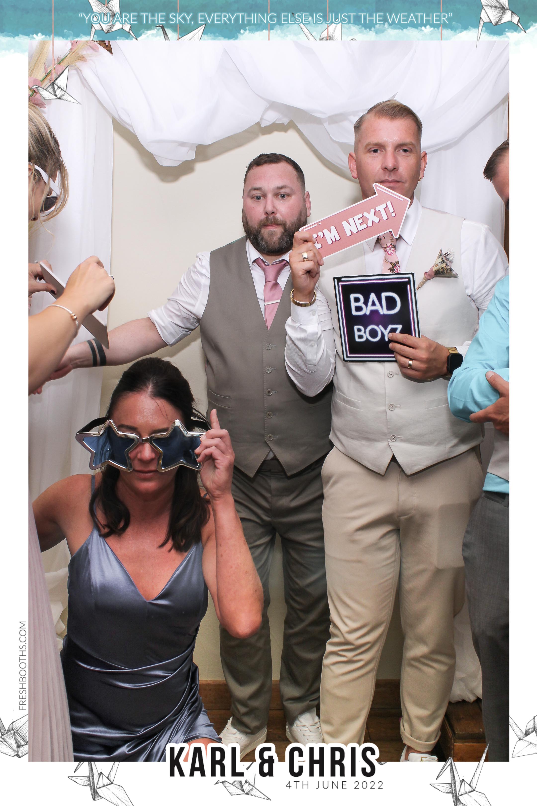 Karl & Chris - Selfie Mirror | View more photos from the event at gallery.freshbooths.com/u/FreshBooths/Karl-Chris-Selfie-Mirror